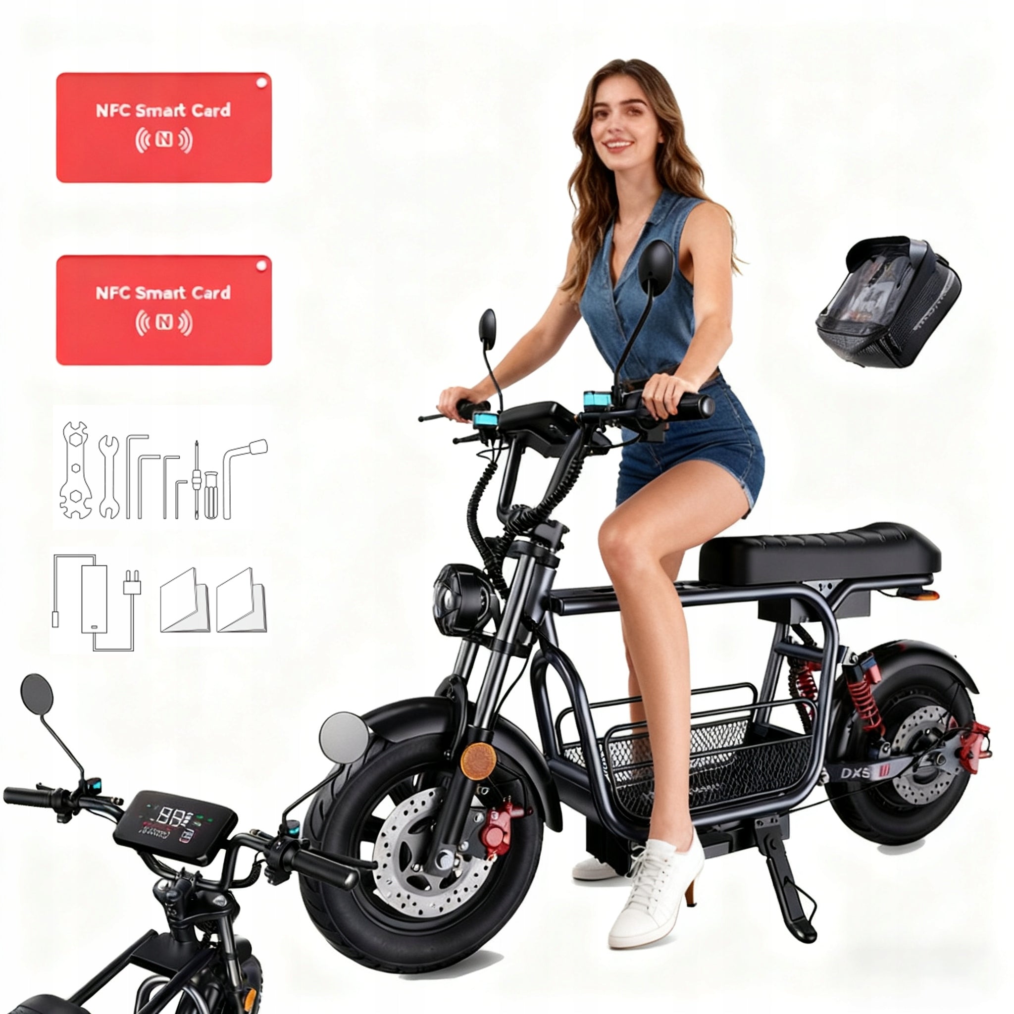 City Electric vehicle 1500W High Power with NFC 72KM PL