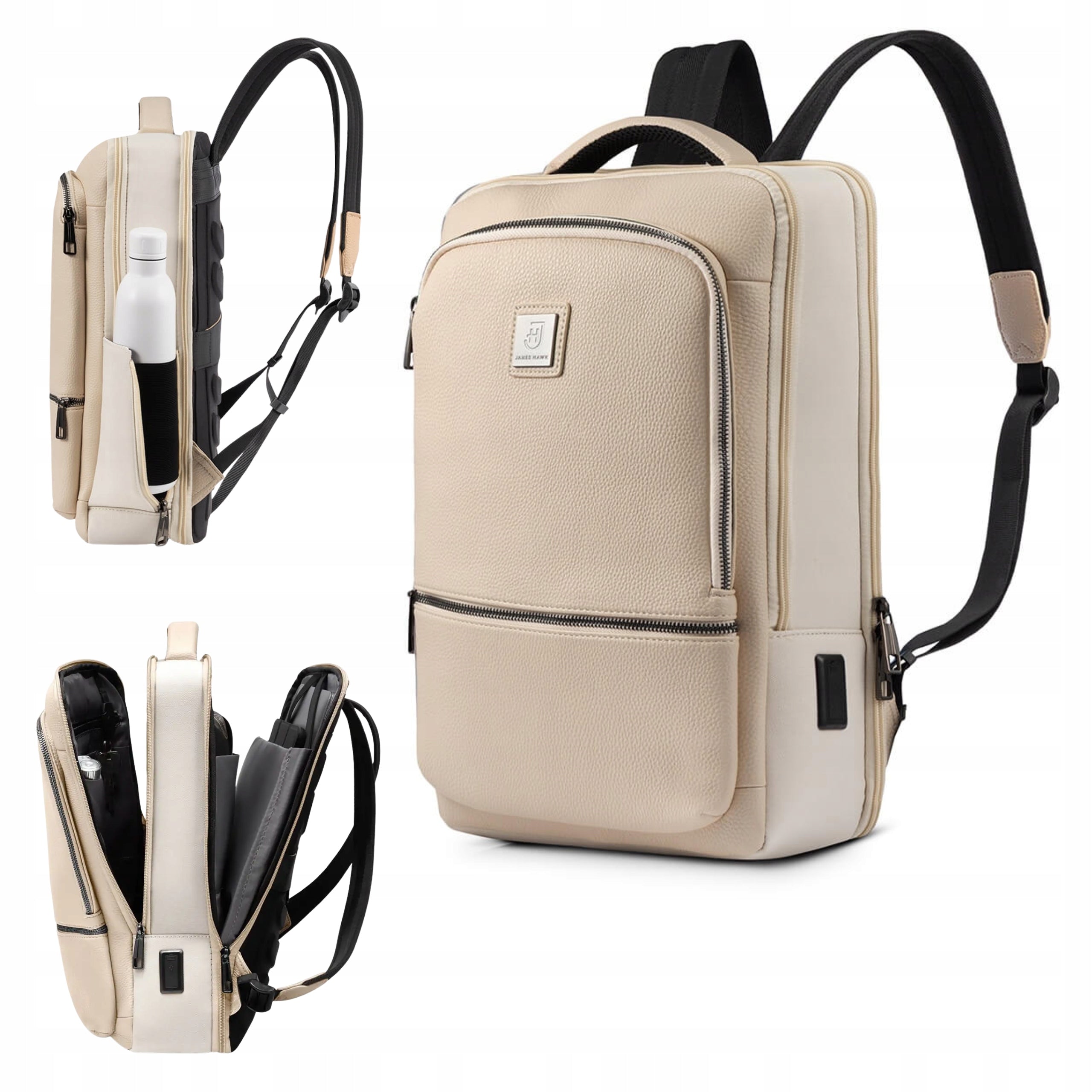 City Laptop Backpack 15,6 - 16 with RFID USB and USB-C Waterproof Spacious