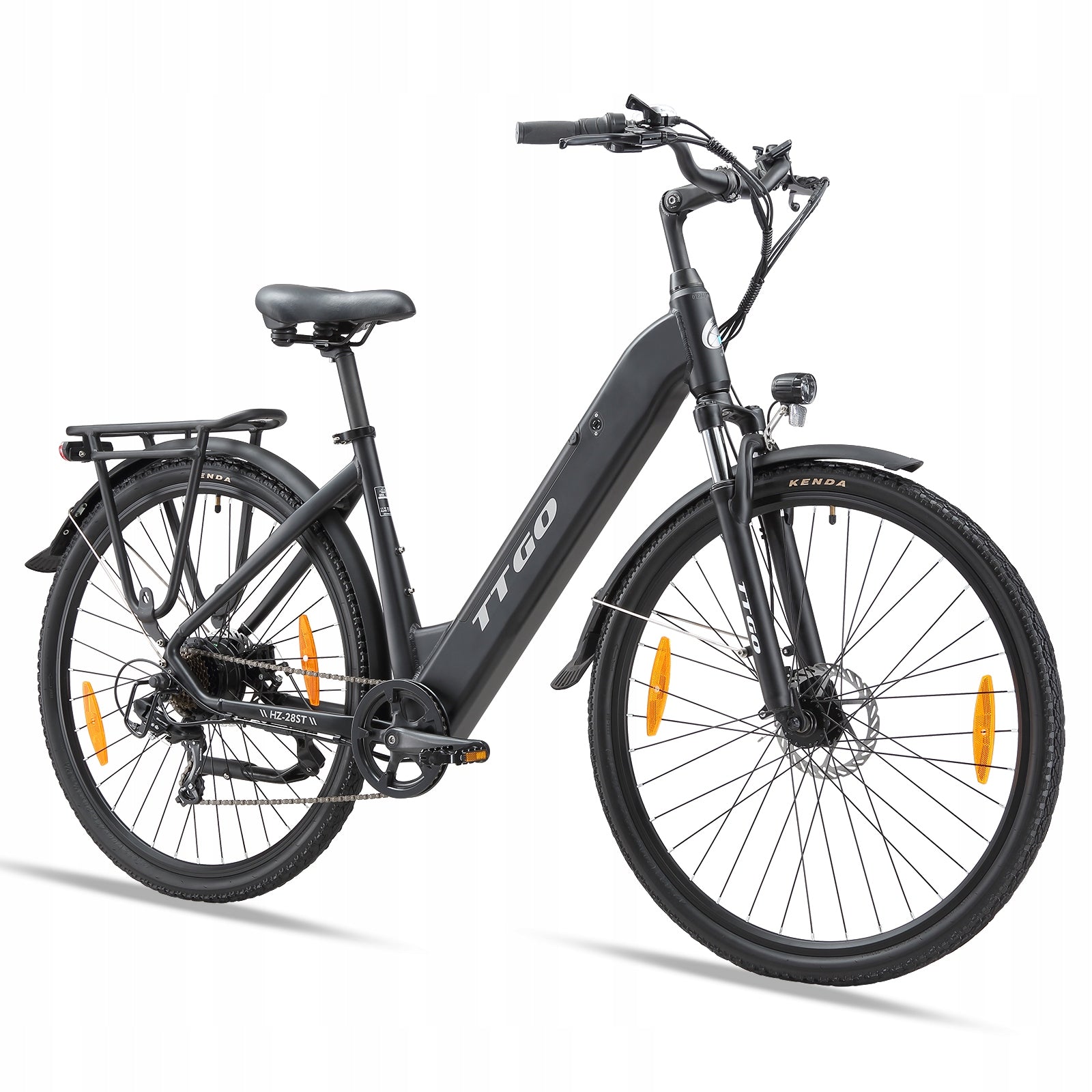 City Men's/Female E-BIKE TTGO THZ 28ST 250W 120km 20AH 36V 28” Black eMTB Foldability partially assembled, calibrated