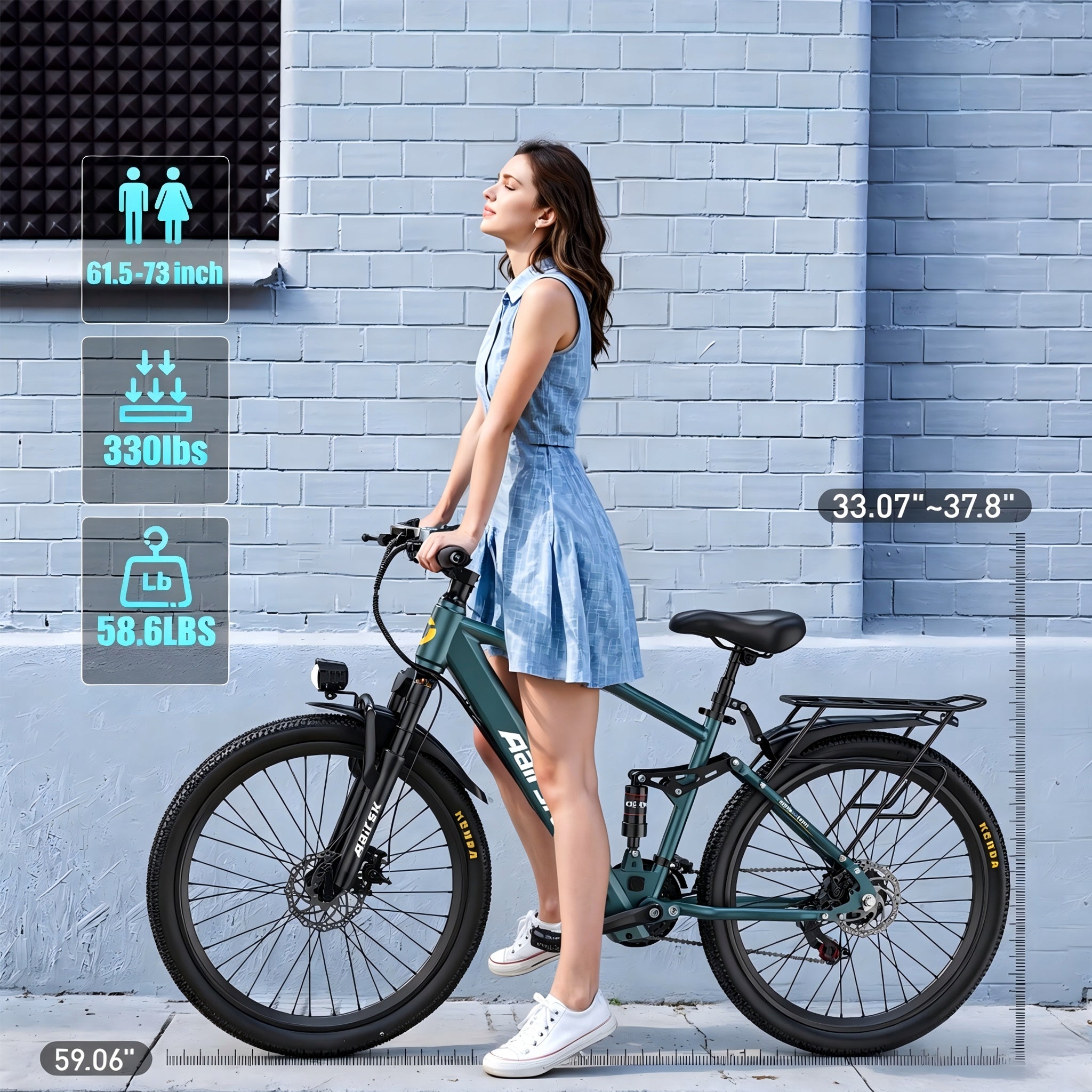 City/Mountain Electric Bike 26” 36V 13Ah 21 Shimano Aairsk GT900 Manufacturer code GT900