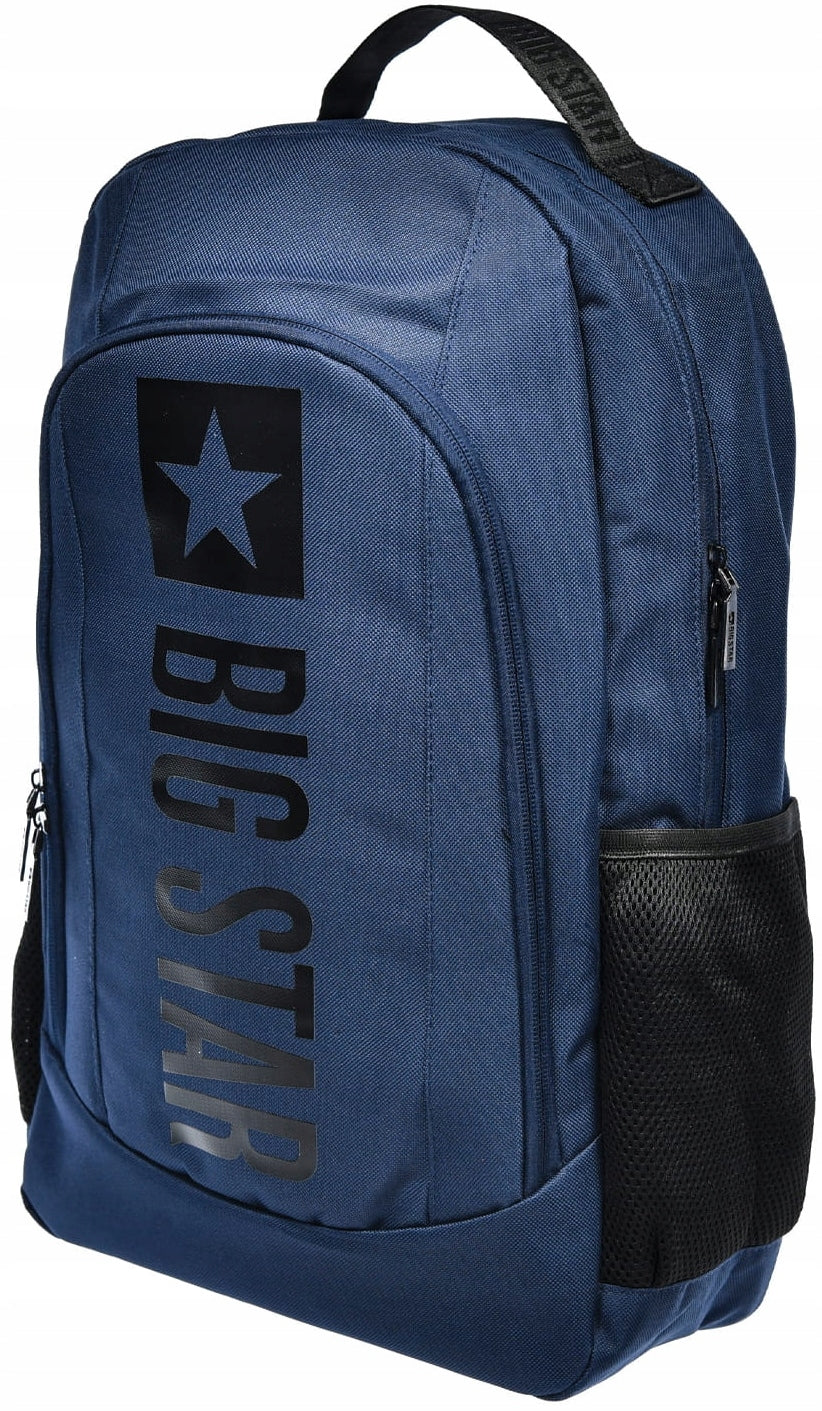 City School Backpack Casual Navy Blue BIG STAR RR574148 Additional features zipper with pockets