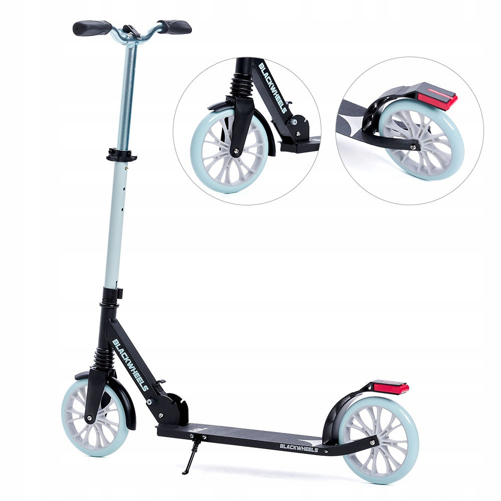 City Scooter Folding Adjustable Wheels 200mm to 100kg Blackwheels Zoom Number of wheels 2