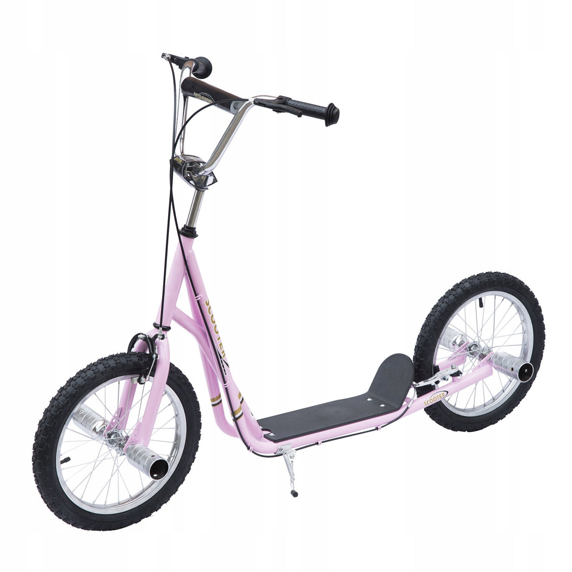 City Scooter for Children from 5 years to 100 kg Pumped Wheels 16 inches Roses