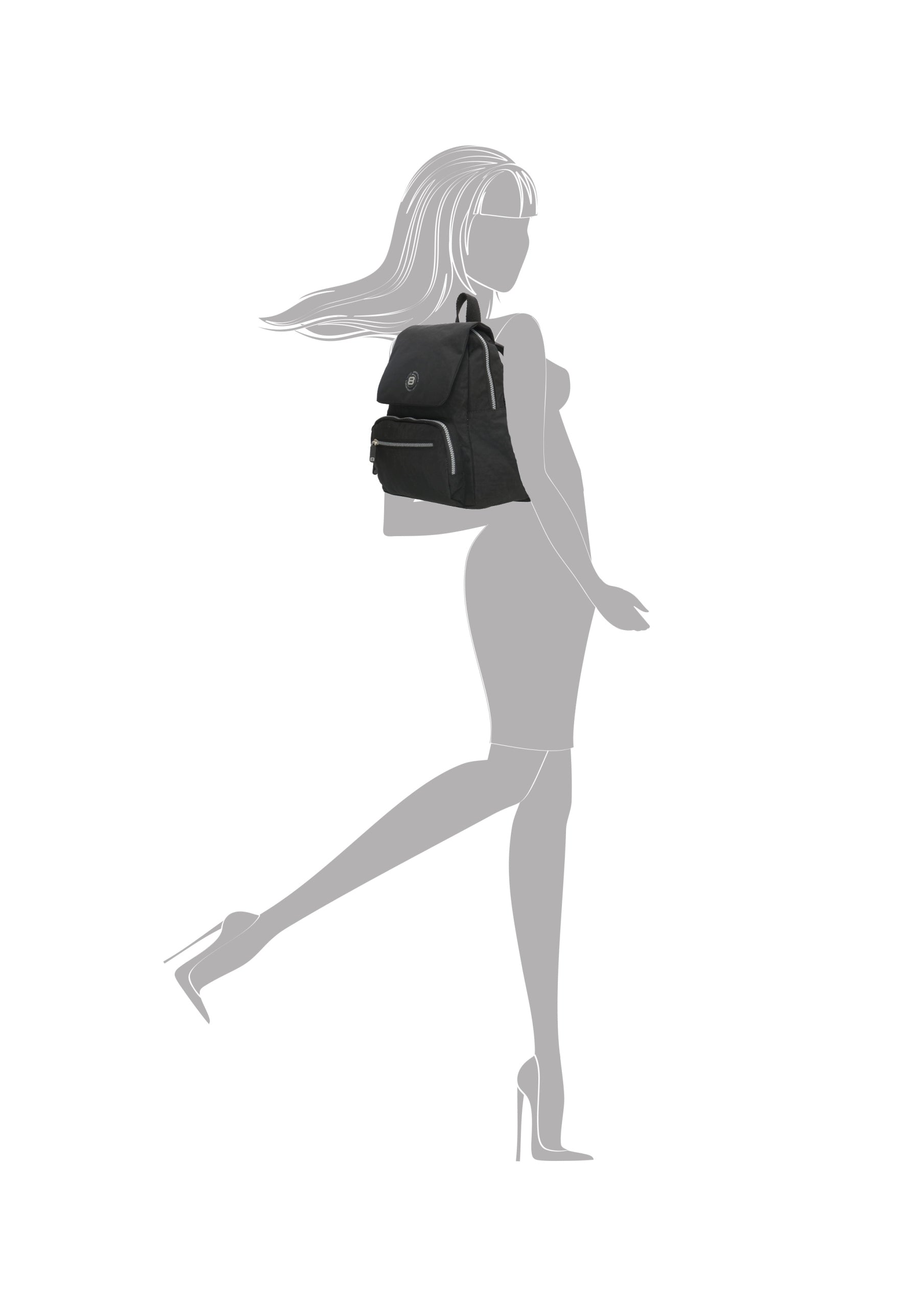 City backpack Frances from Enrico Benetti 66835 black Packaging status original