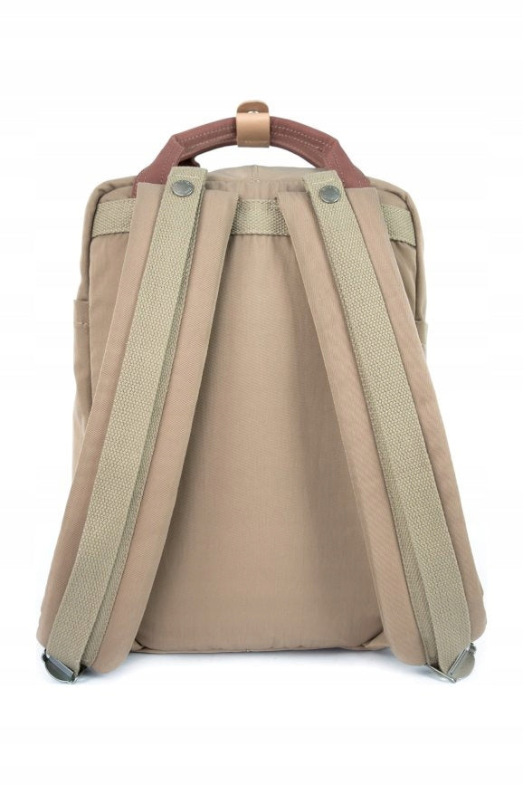 City backpack Himawari Double Autumn S - roomy light Dark beige Brand Himawari