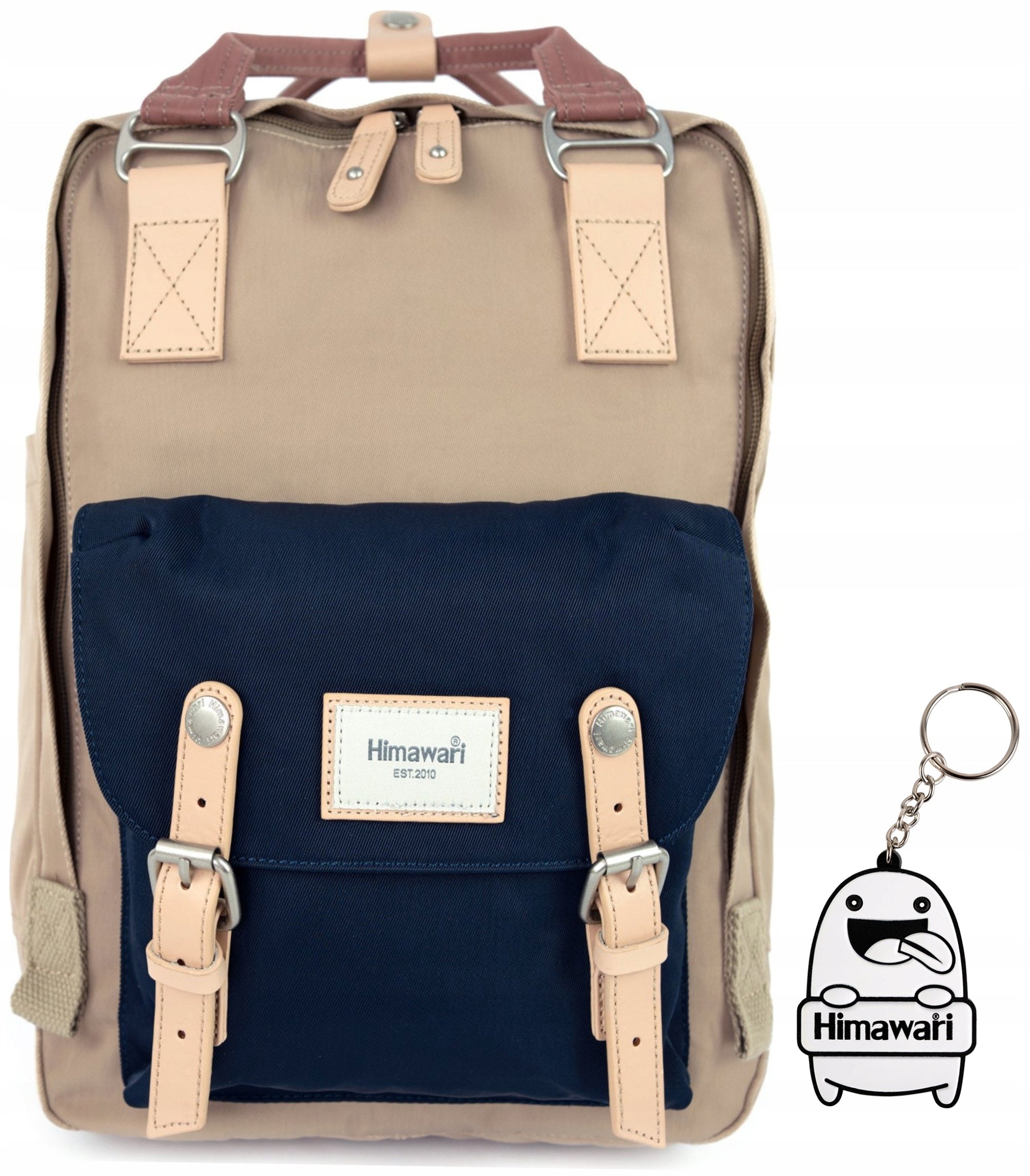 City backpack Himawari Double Autumn S - roomy light Dark beige