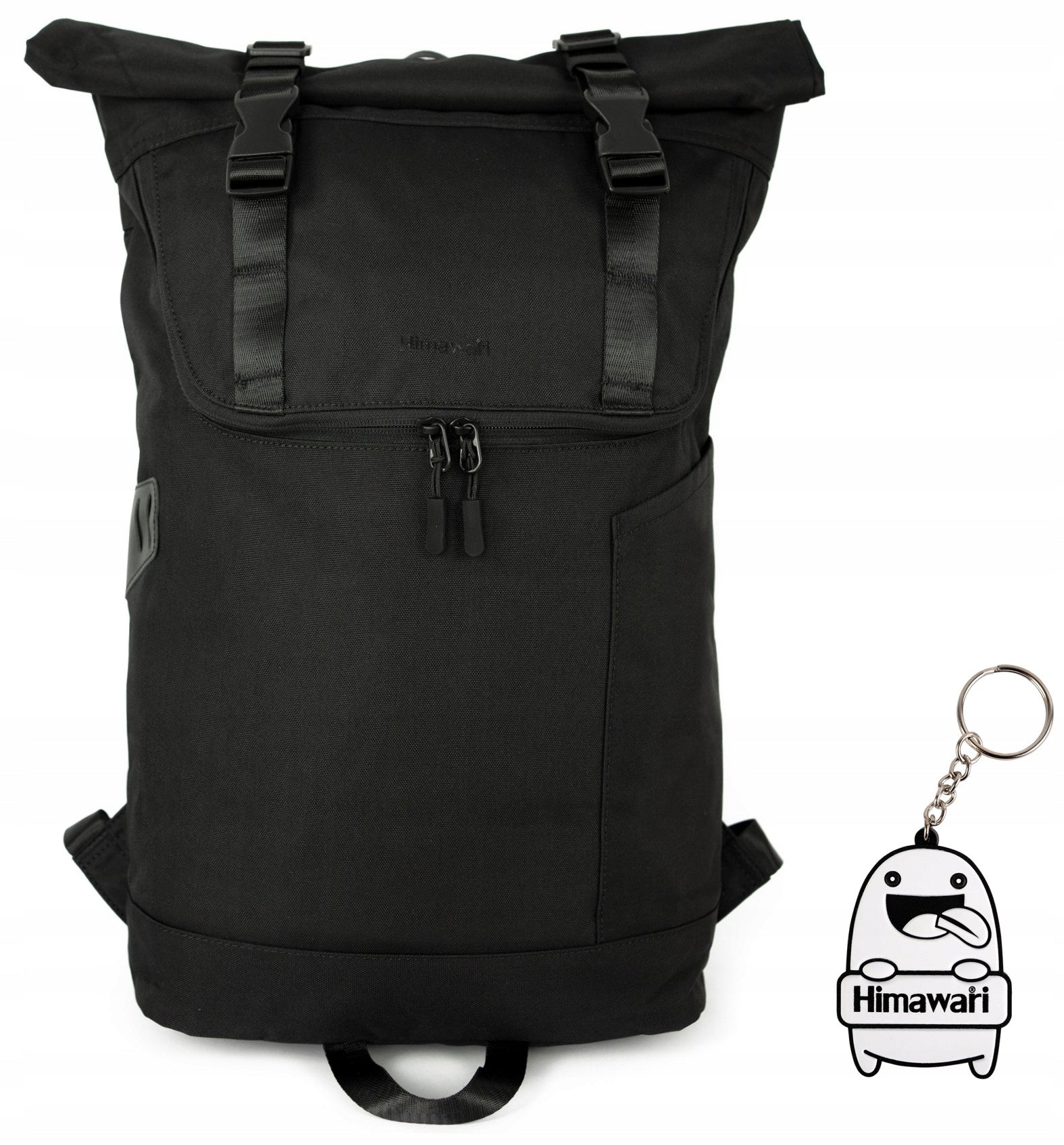 City backpack Himawari Roller XL - roomy courier shopping Black