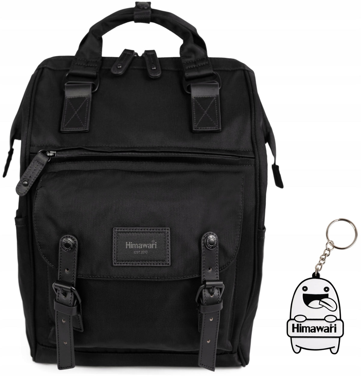 City backpack Himawari Tender M - multifunctional USB frame capacious Black