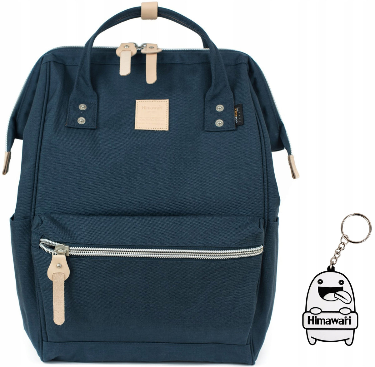 City backpack Himawari Urban - for laptop large roomy stylish Navy blue
