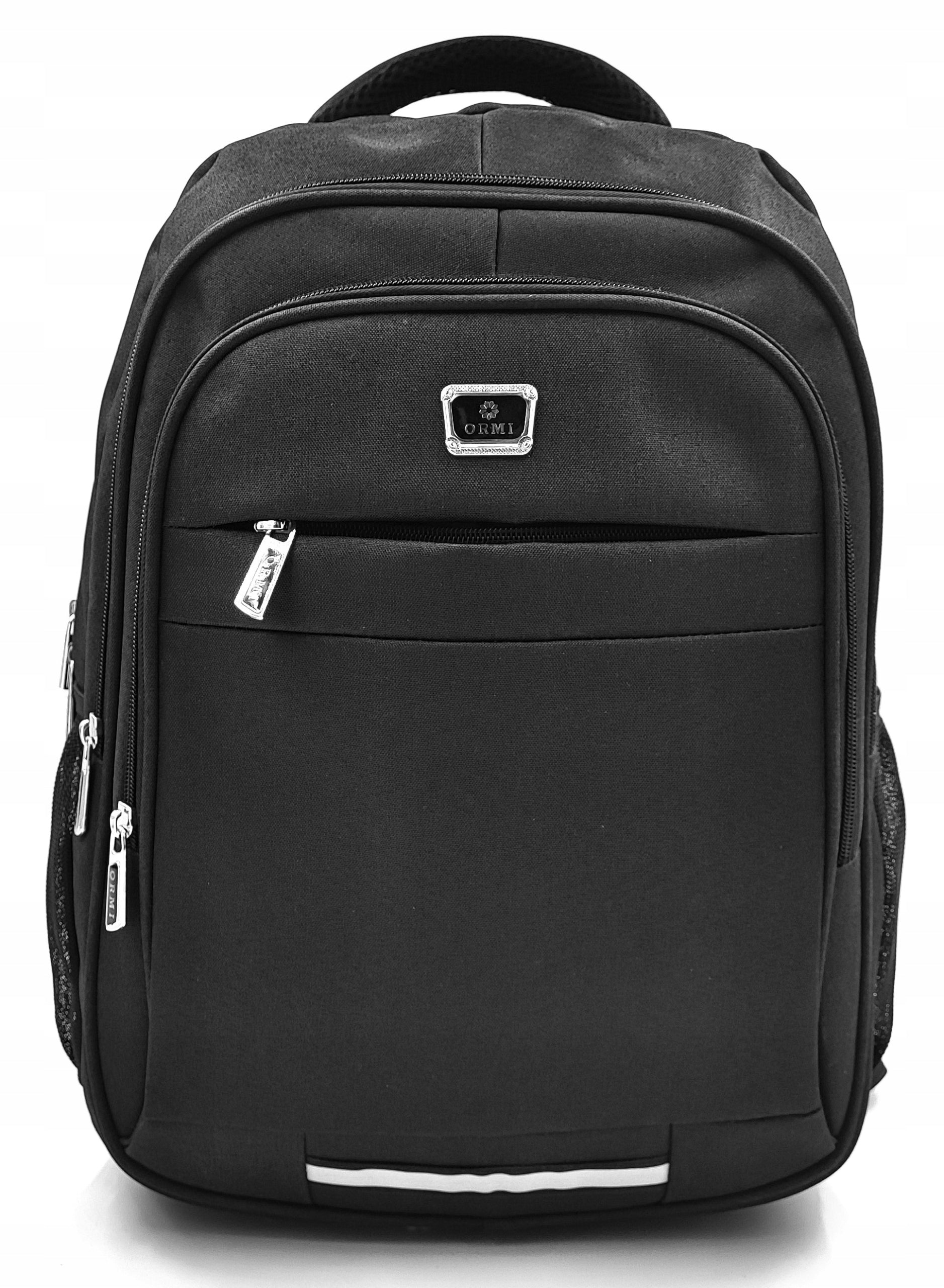 City backpack ORMI black 50L – laptop, school, travel, waterproof