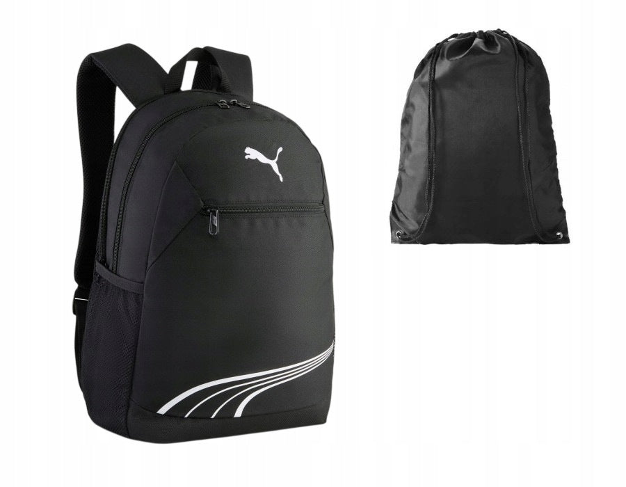 City backpack PUMA Fundamental Backpack Black 091801-01 + bag FREEBIE