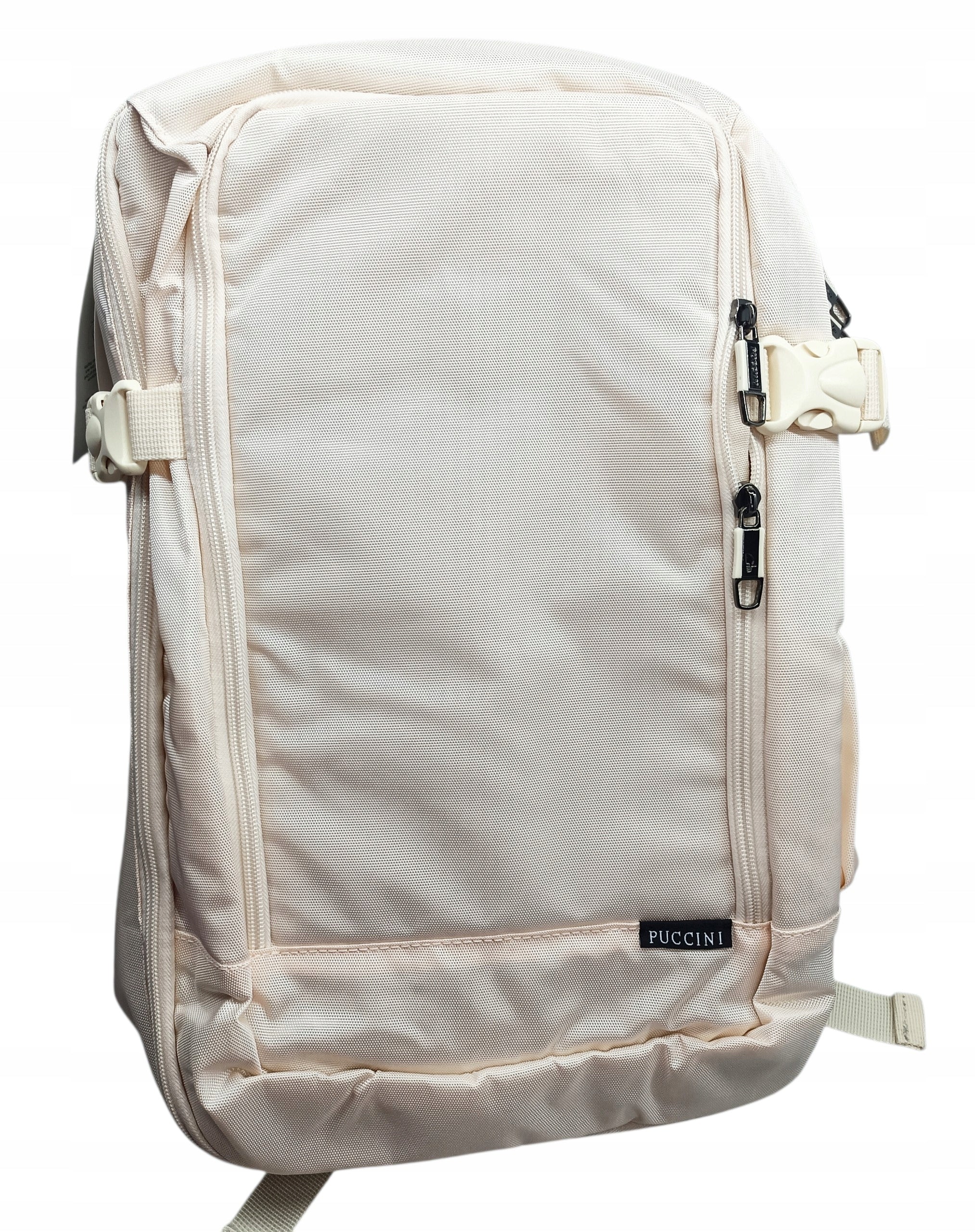 City backpack Puccini 23 l beige with laptop pocket