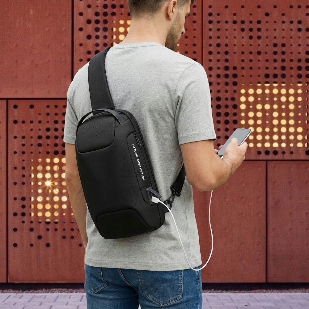 City backpack for one shoulder Bange BG-22085 USB anti-theft padlock cza Packaging status original