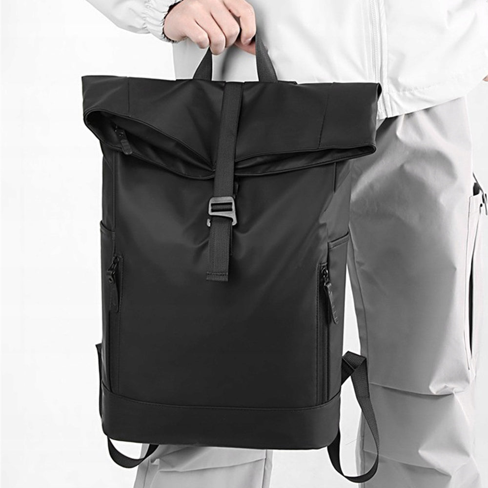 City backpack roll top waterproof for work sports school NEW