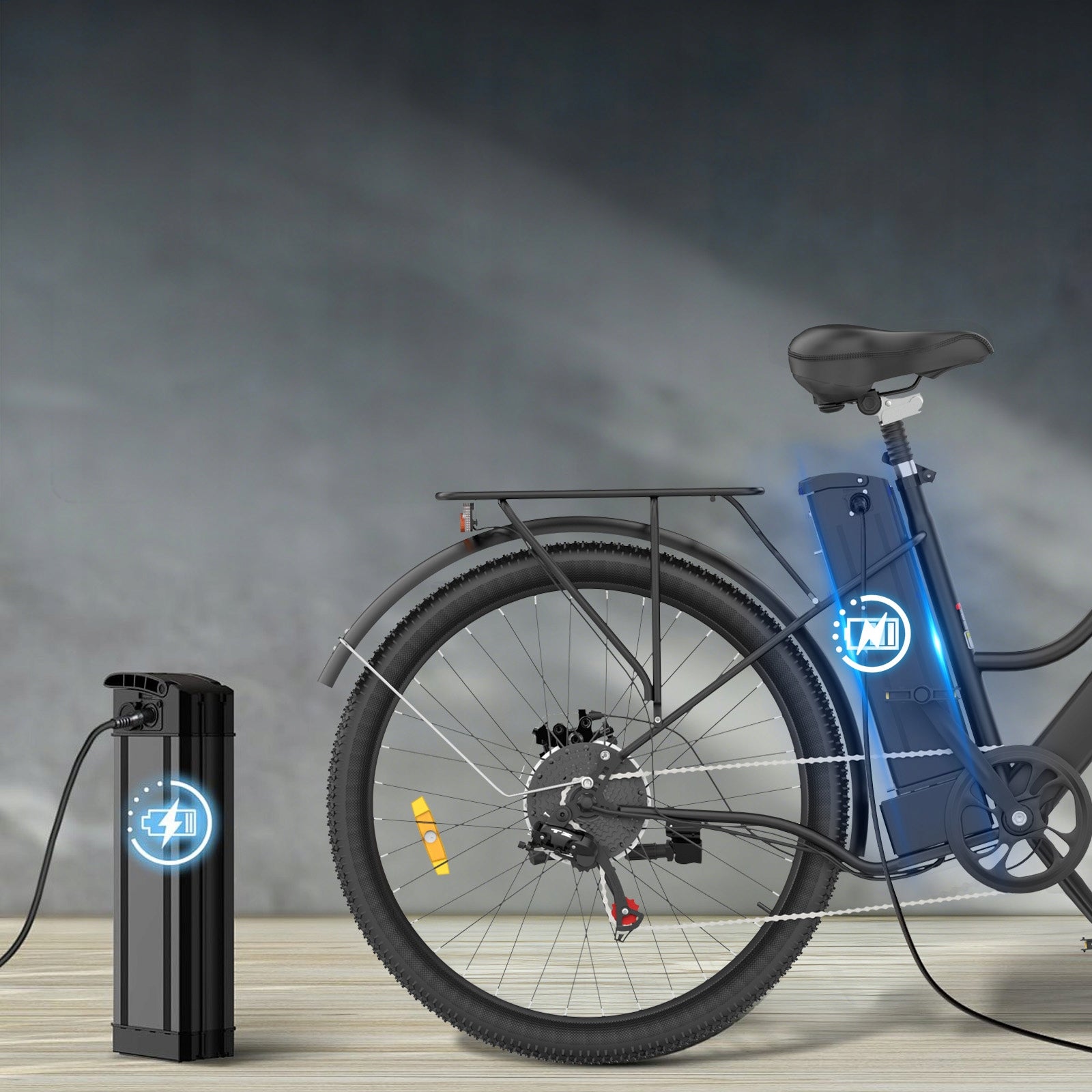 City electric bike CHEEVALRY C26 PRO 250W 720Wh 120HP E-BIKE Shimano Model C26PWH 7 biegowa Shimano