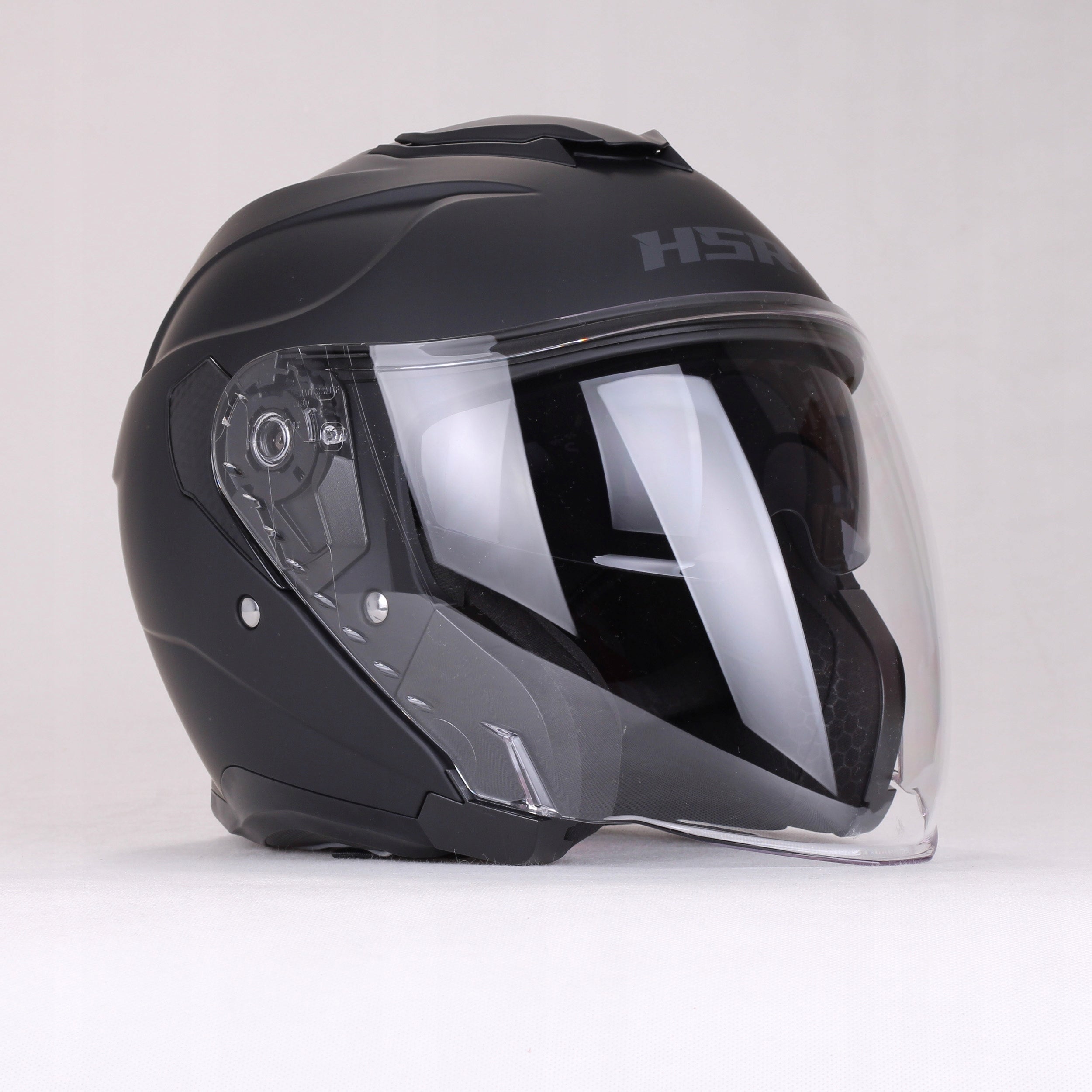 City helmet jet black mat HSR HS835 blend fast light for scooter motor Packaging status original