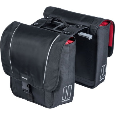 City pouch BASIL SPORT DESIGN DOUBLE PANNIER BAG MIK 32L, MIK S Color black