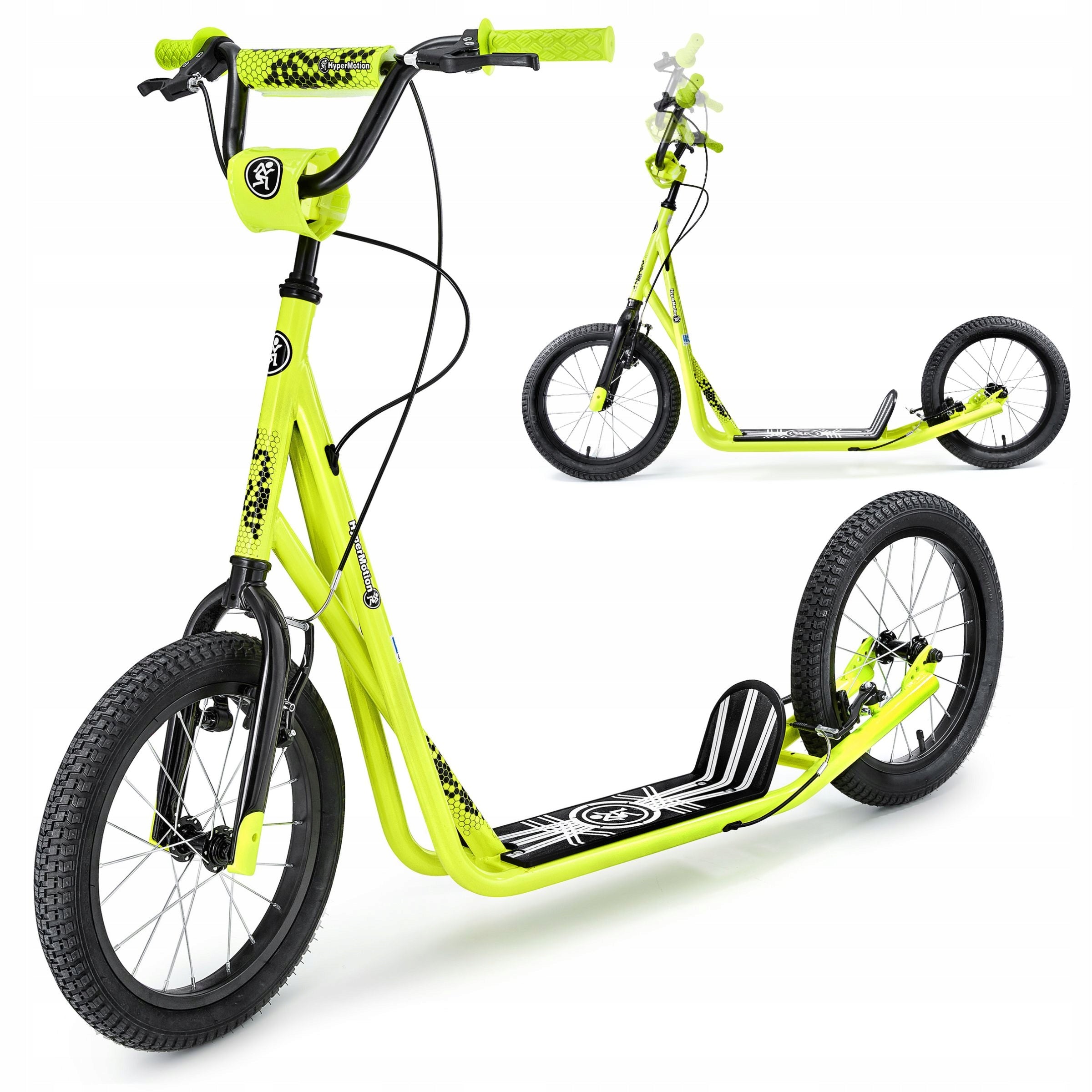 City scooter 16'' pumped wheels HyperMotion RUNKIE in yellow
