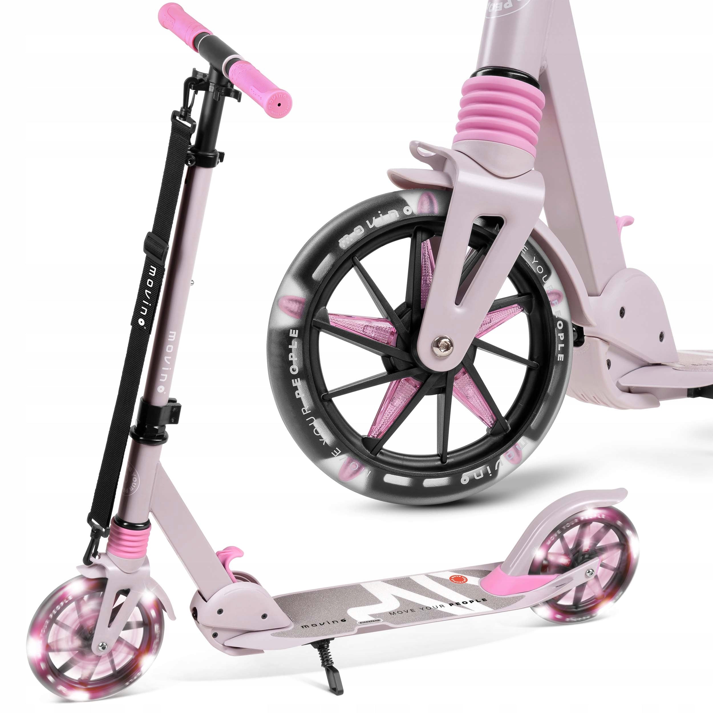 City scooter MOVINO CITY LIGHT wheels LED shock absorption folding