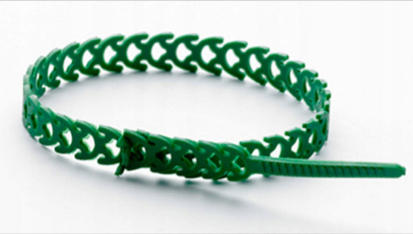Clamp band green 10x300mm 24pcs for plants Color green