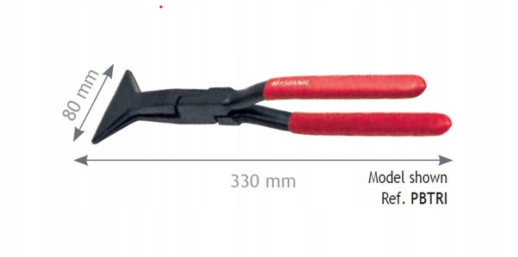 Clamps forceps triangular flat pliers 100 mm PBTRI100 Packaging status original