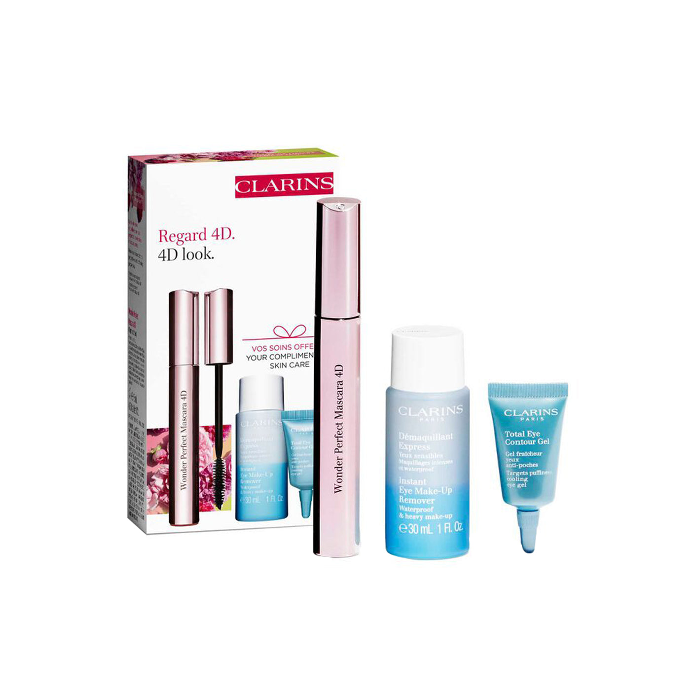 Dekoratyvinis akių priežiūros rinkinys Clarins Regard 4D, 1 vnt