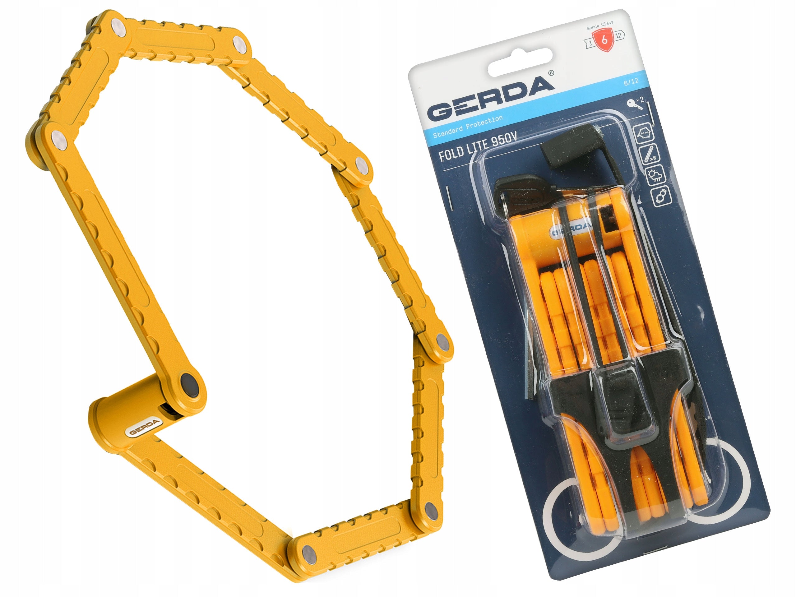 Clasp GERDA FOLD Lite 950V folding yellow