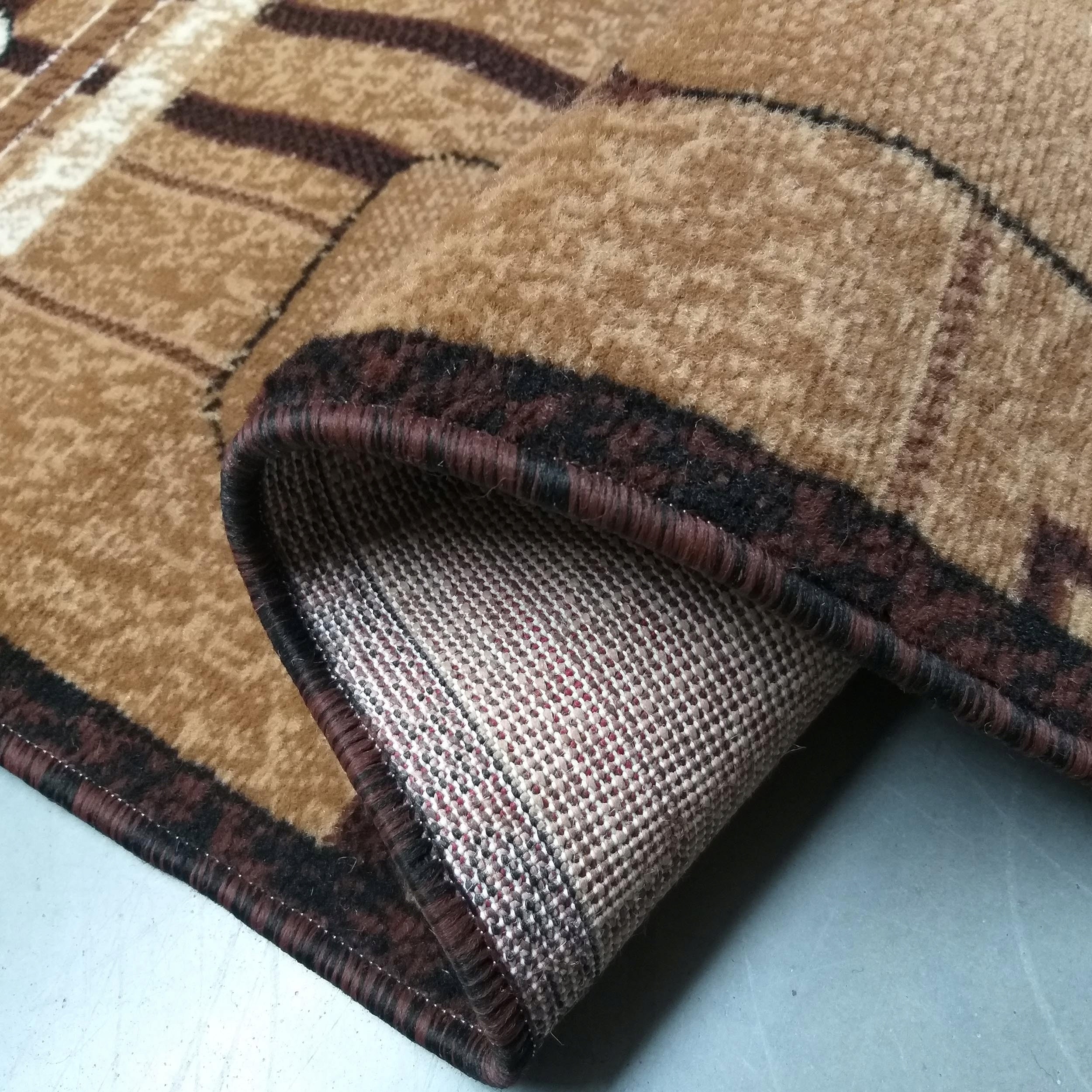 Classic BCF carpet for the living room, brown, 9mm thick, 180x250 Product width 180 cm