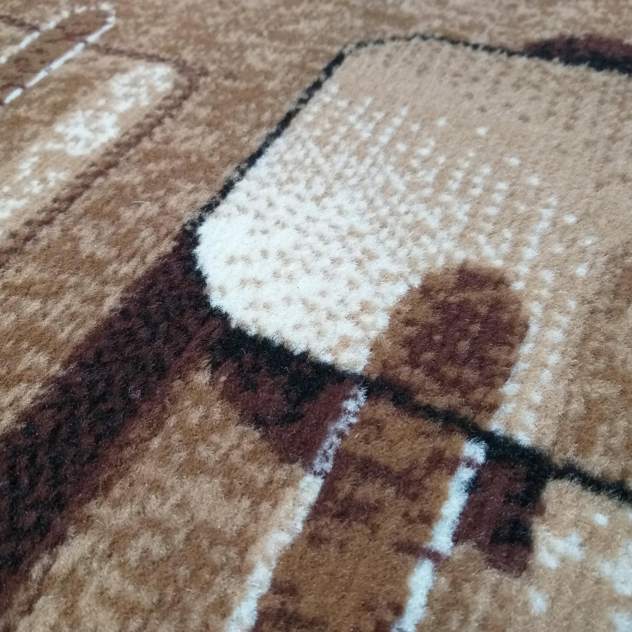 Classic BCF carpet for the living room, brown, 9mm thick, 180x250 Thickness 9 mm
