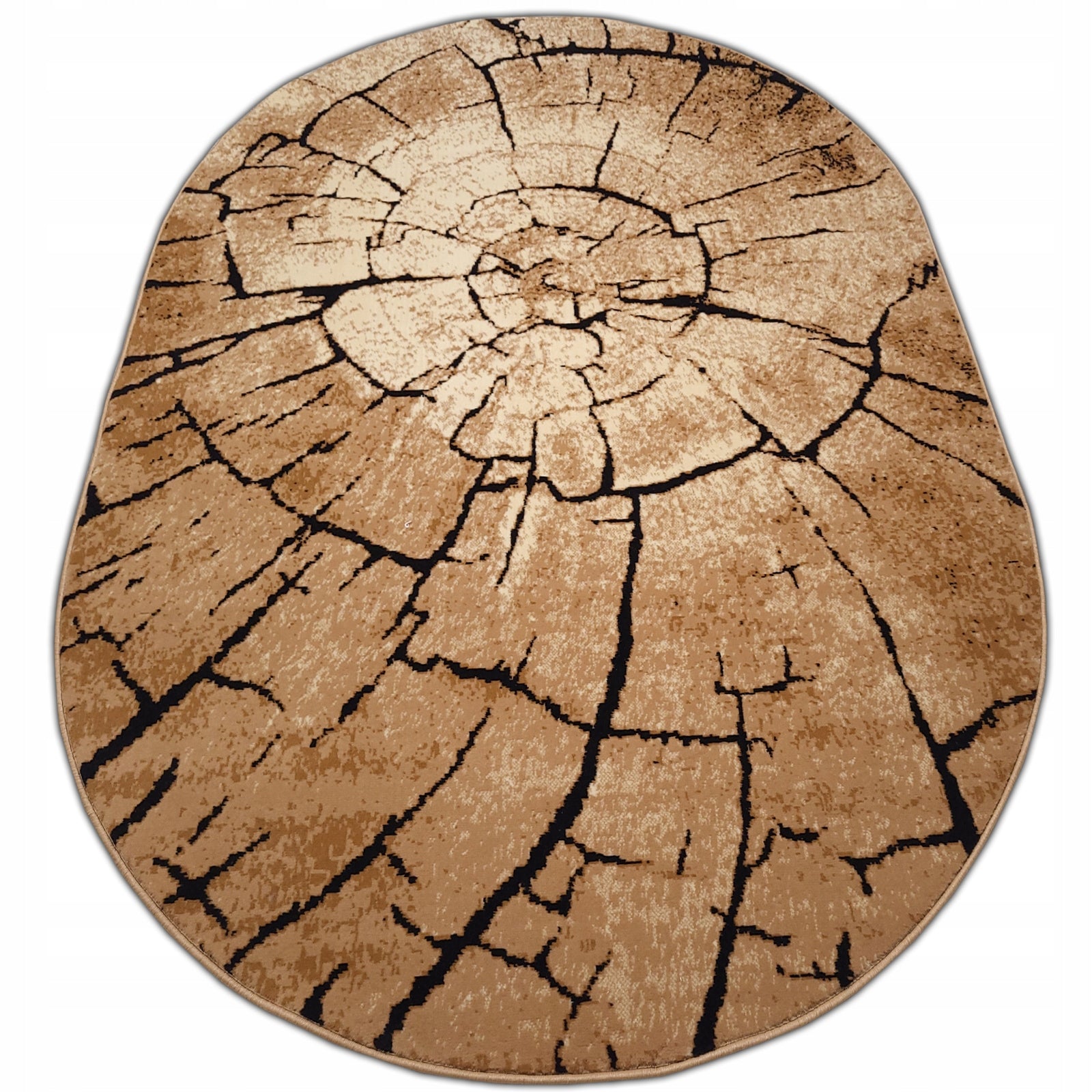 Classic Carpet with bristles Oval Carpets Alfa 150x210 Mix