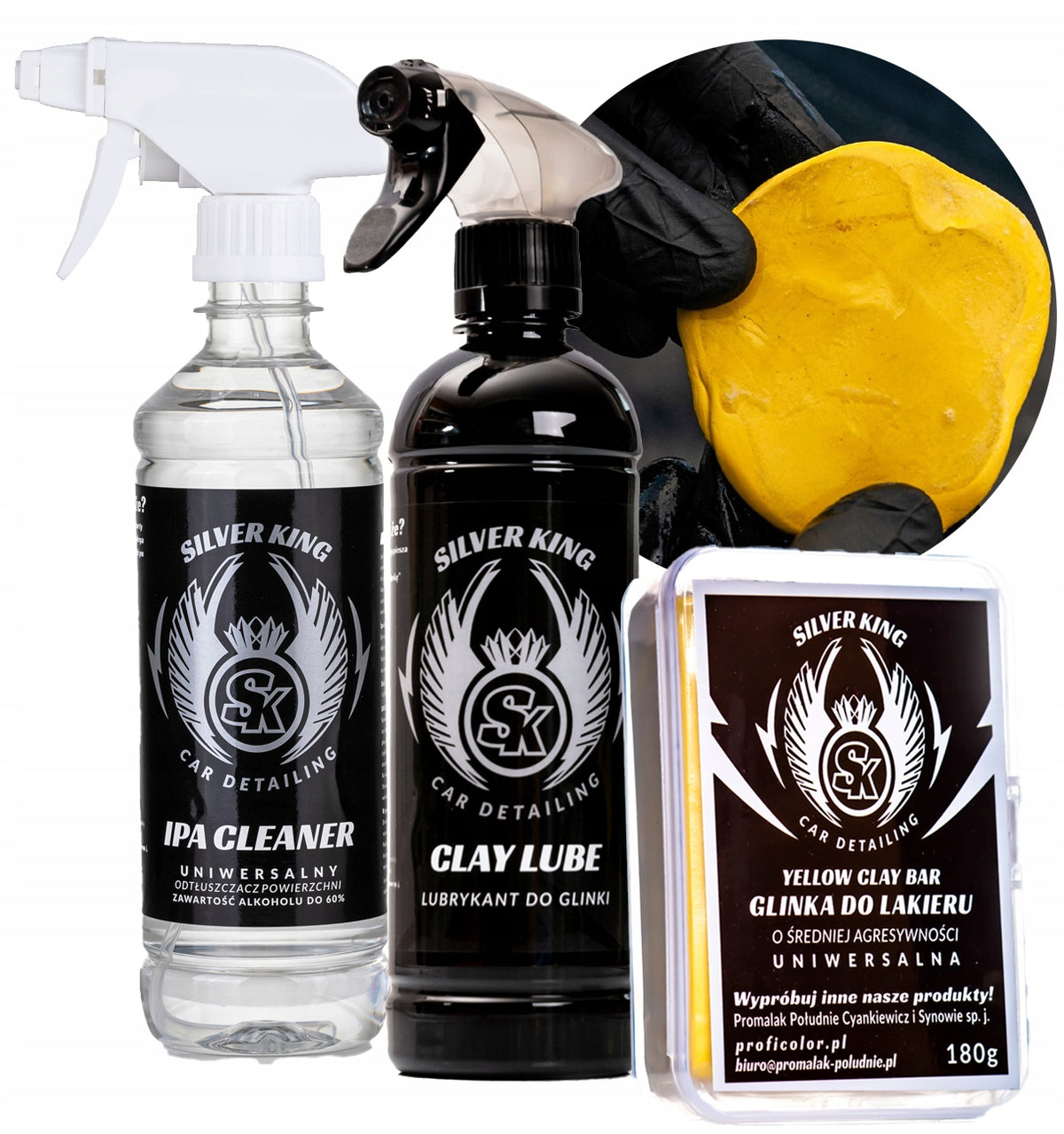 Clay for Varnish Universal Lubricant IPA Set Silver King