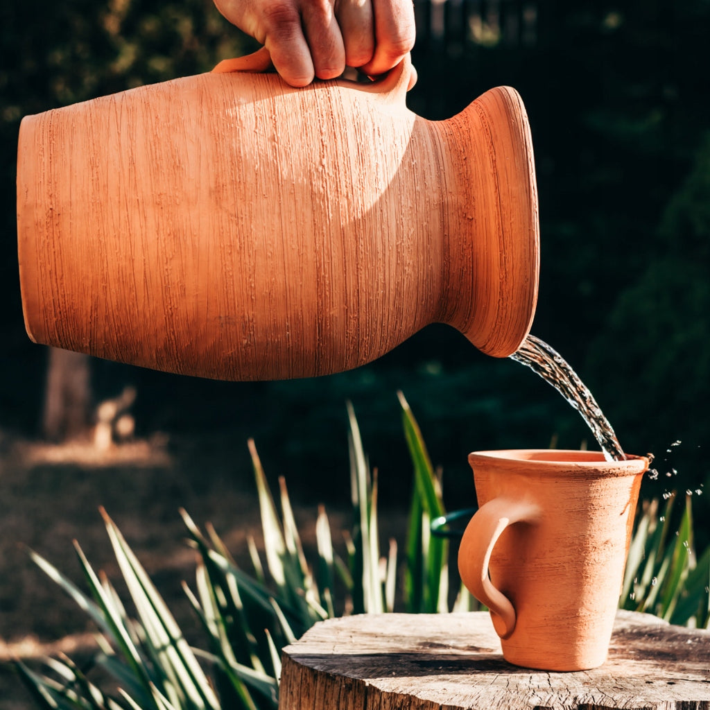 Clay water jug 4 L |Natural filter | Certificate + Freebie Manufacturer code 78