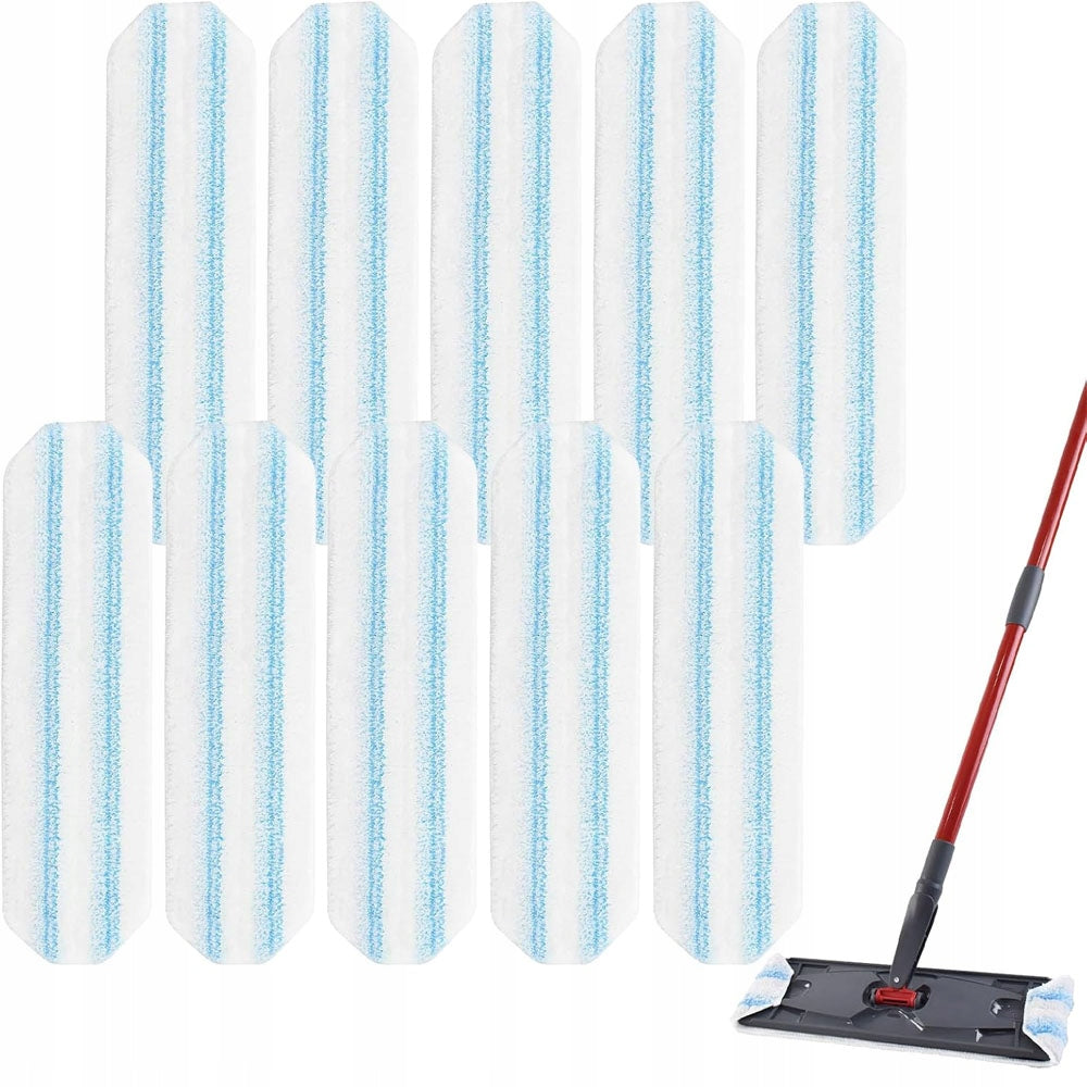 Cleaning Accessories Mop Cartridge 10 Pcs Replacement Flat Microfiber