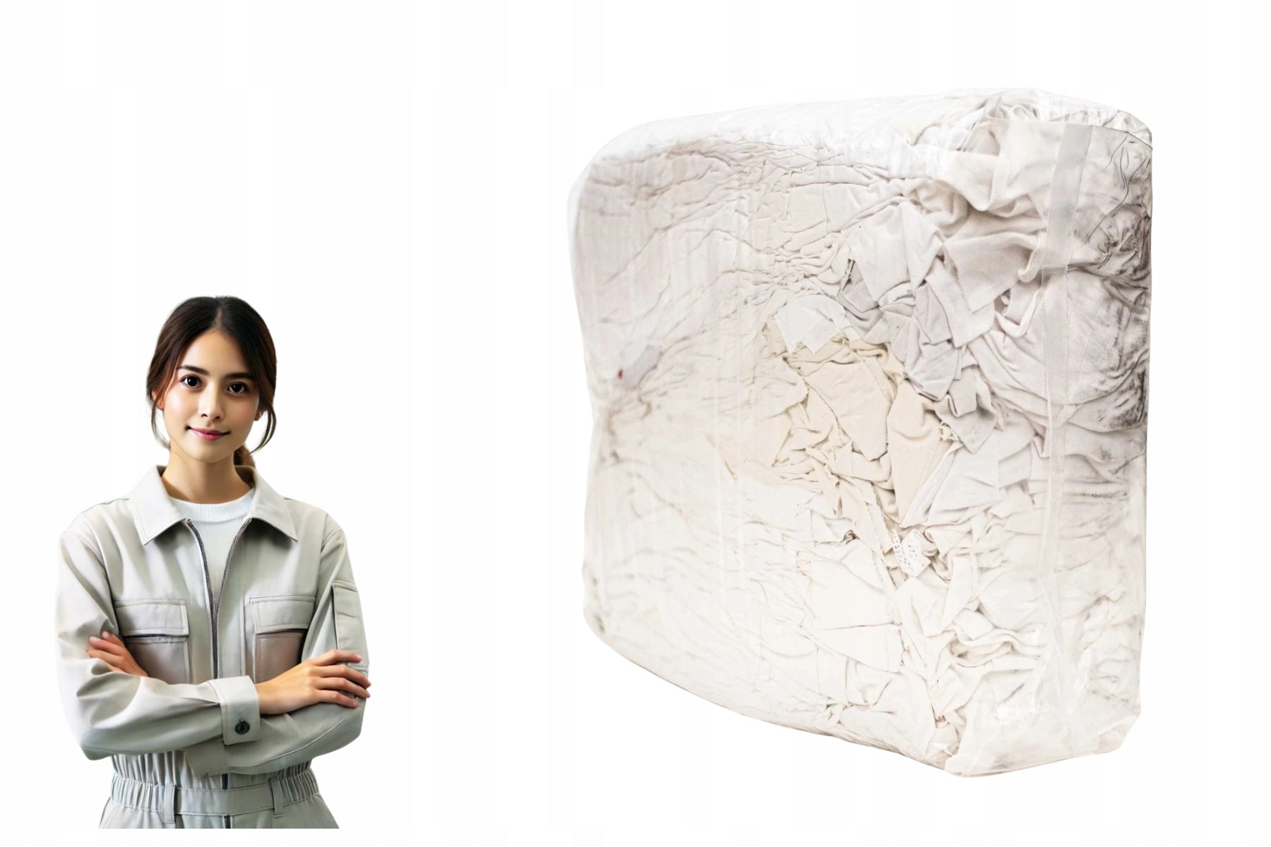Cleaning Cloths Cotton Industrial Cut WHITE 100% Cotton 10KG
