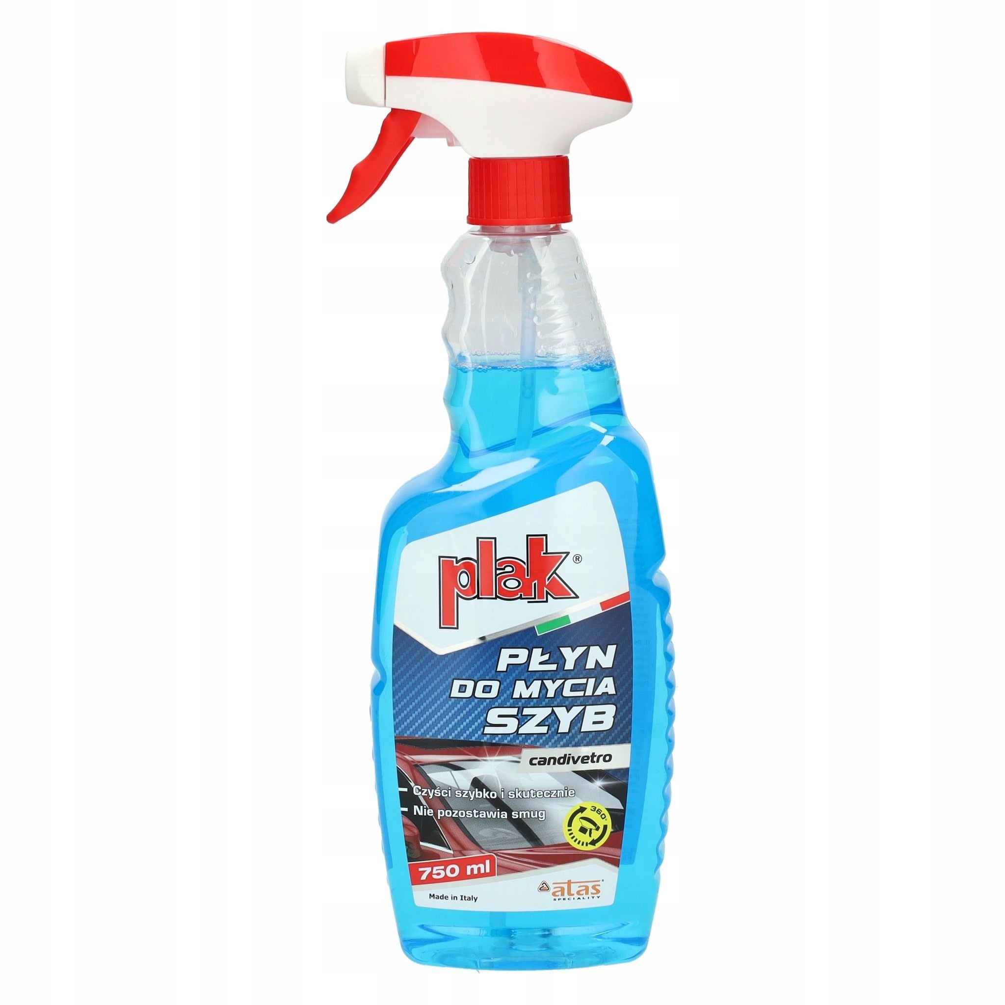 Cleaning Liquid for Washing Glass Mirrors Plak Candivetro Clean Glass 750ml Packaging status original