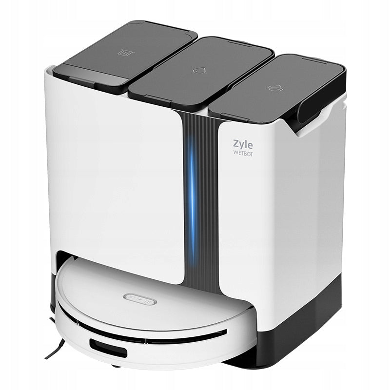 Cleaning Robot Mopping ZYLE WetBot Wi-Fi Cleaning Station 5000Pa Packaging status original