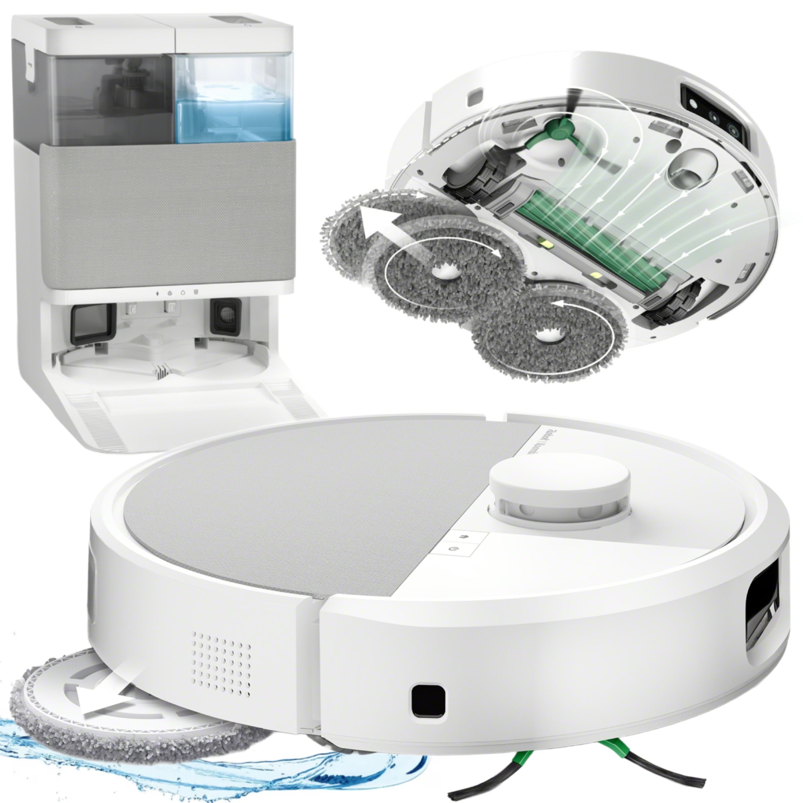 Cleaning Robot Mopping iRobot Roomba Plus 505 Combo + AutoWash Station