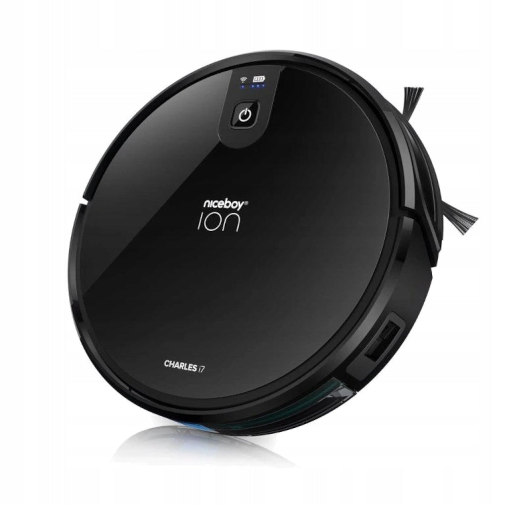 Cleaning Robot Niceboy ION Charles i7 Black + Headphones HIVE Pins Black Packaging status original