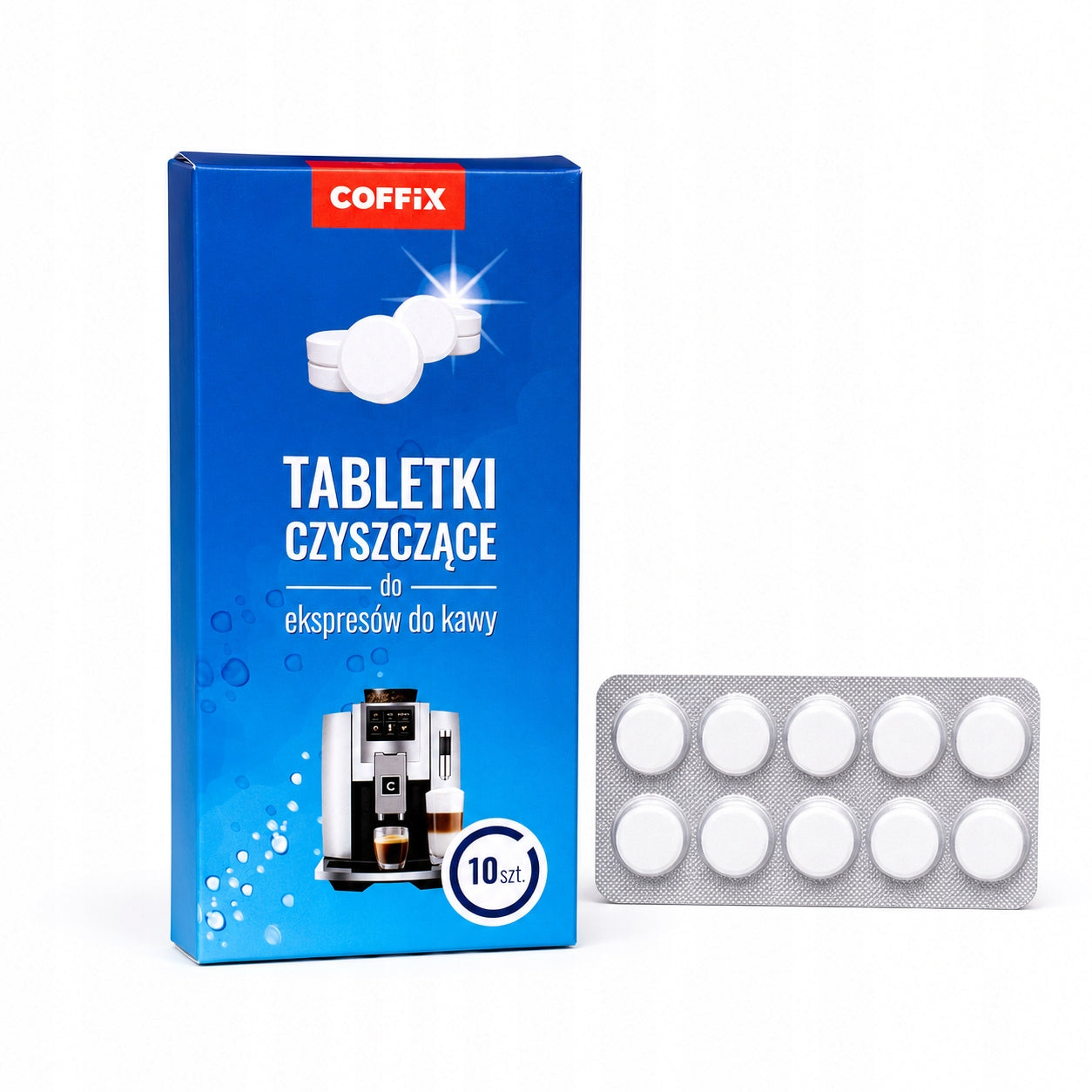 Cleaning Tablets Express COFFIX JURA Sediment Fat Effective 10pcs Packaging status original