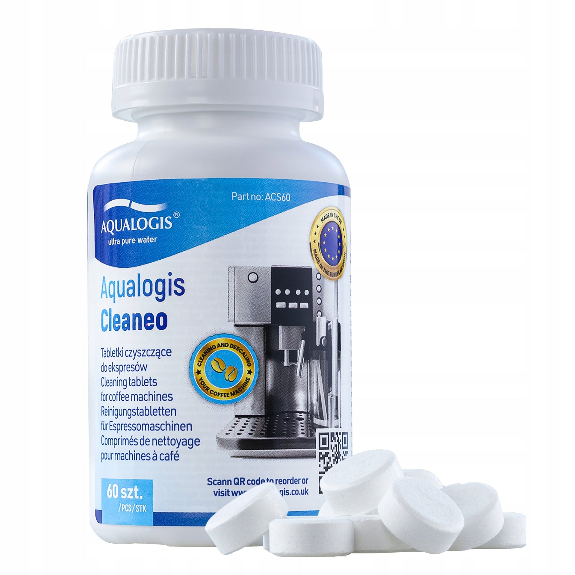 Cleaning Tablets For Express Aqualogis Cleaneo 60 tablets Brand Aqualogis