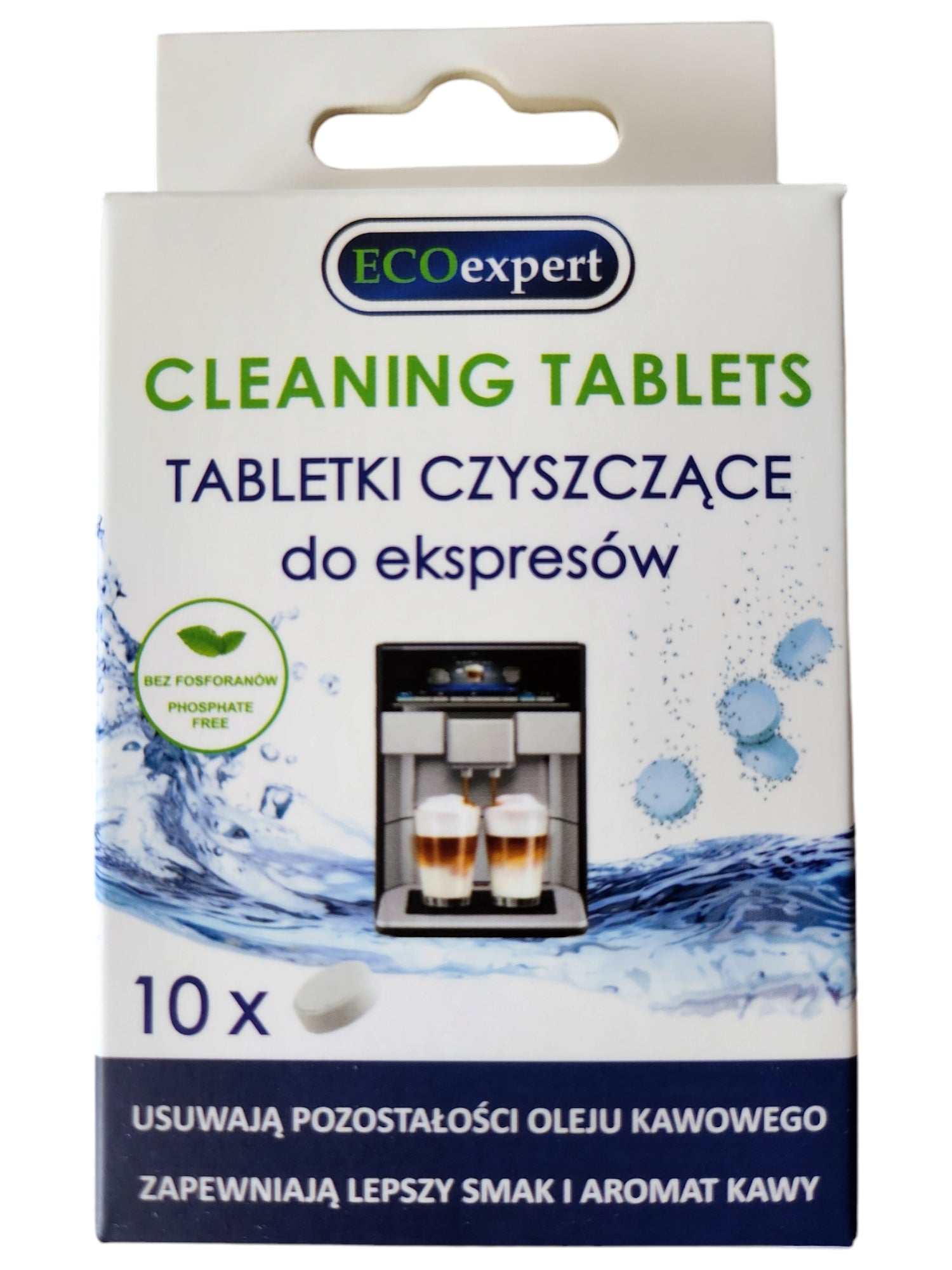 Cleaning Tablets for Express ECOexpert 10 pcs Cleaning Remains of Sediment Manufacturer code DeLonghi Saeco Philips Bosch Jura Siemens