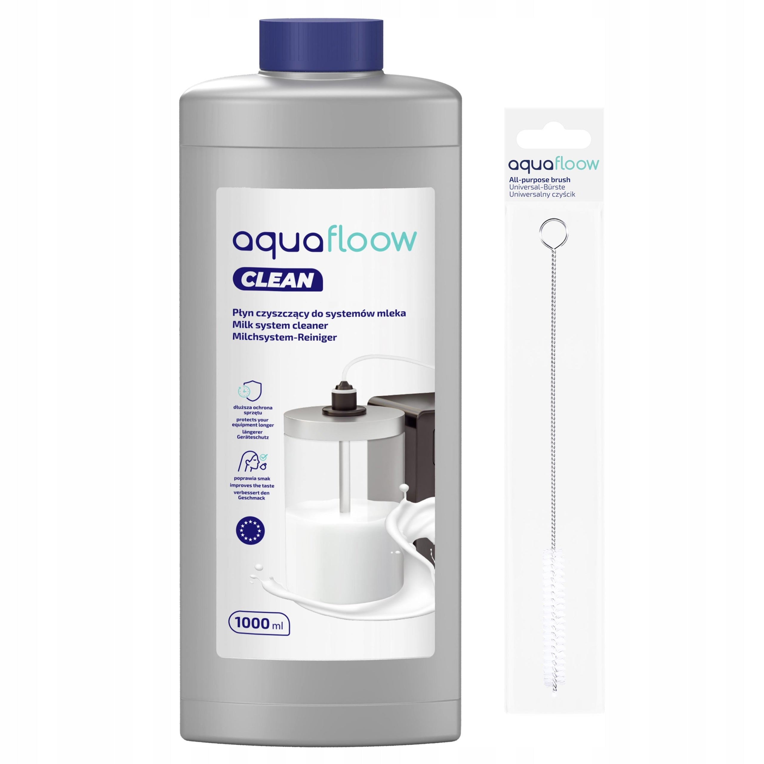 Cleaning agent for milk circulation in the machine 1000 ml + brush cutter