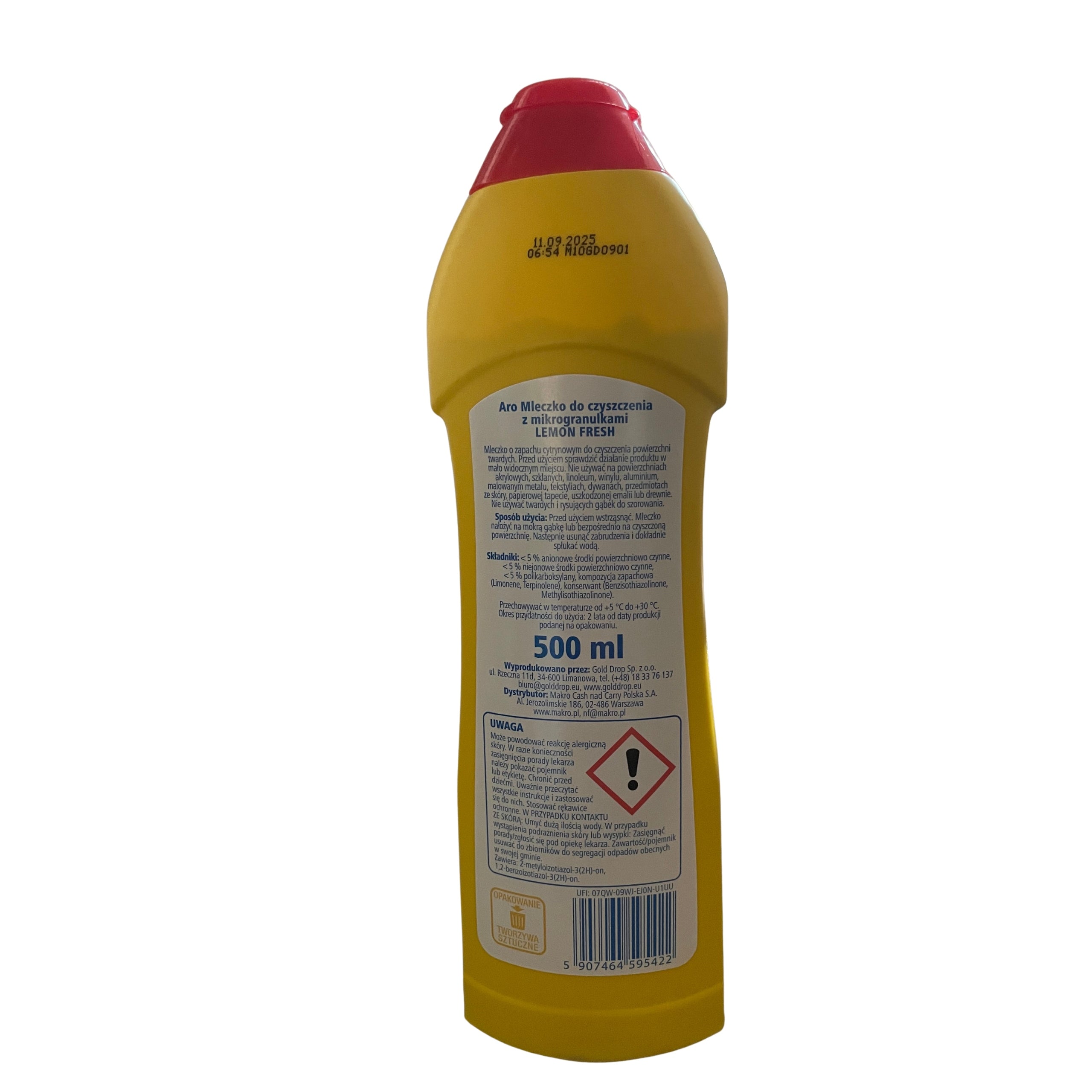 Cleaning milk cif 500ml Manufacturer code 7501582