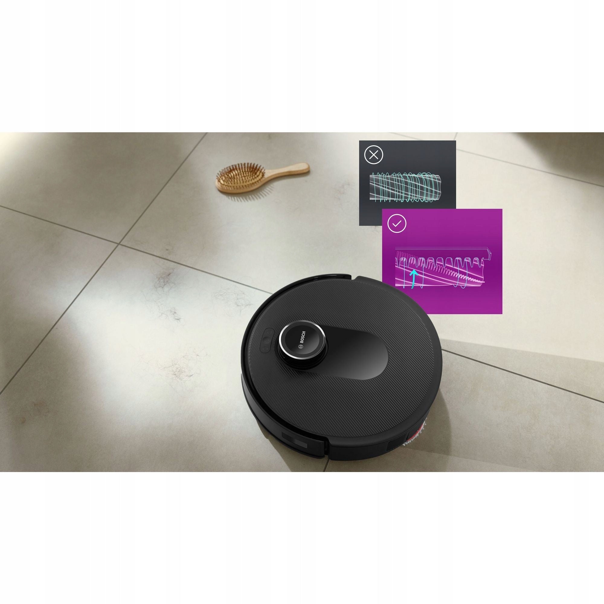 Cleaning robot Bosch Spotless Max BCRDW3B 11000Pa Mopping function Manufacturer code BCRDW3B