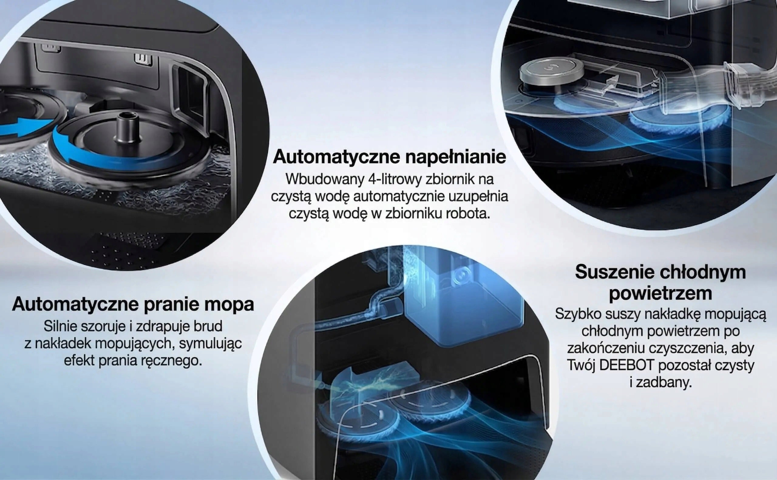 Cleaning robot Ecovacs X1 Turbo with cleaning station 4L mop Brand Ecovacs