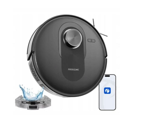 Cleaning robot Proscenic Q8 Black Navigation LiDAR Packaging status original