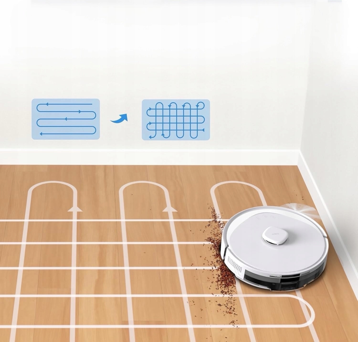 Cleaning robot TP-Link Tapo RV30 Max Plus WHITE vacuuming-mopping Dust container volume 0.3 l