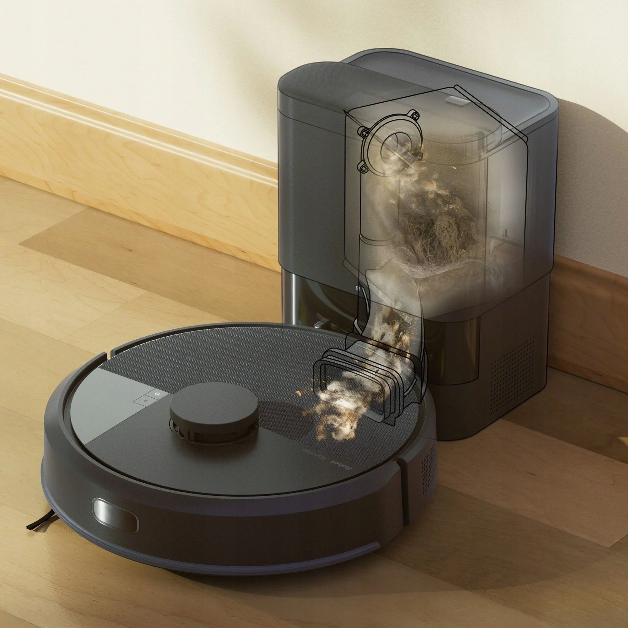 Cleaning robot mopping iRobot Combo 105 AE + AutoEmpty station Wireless operating time 75 min