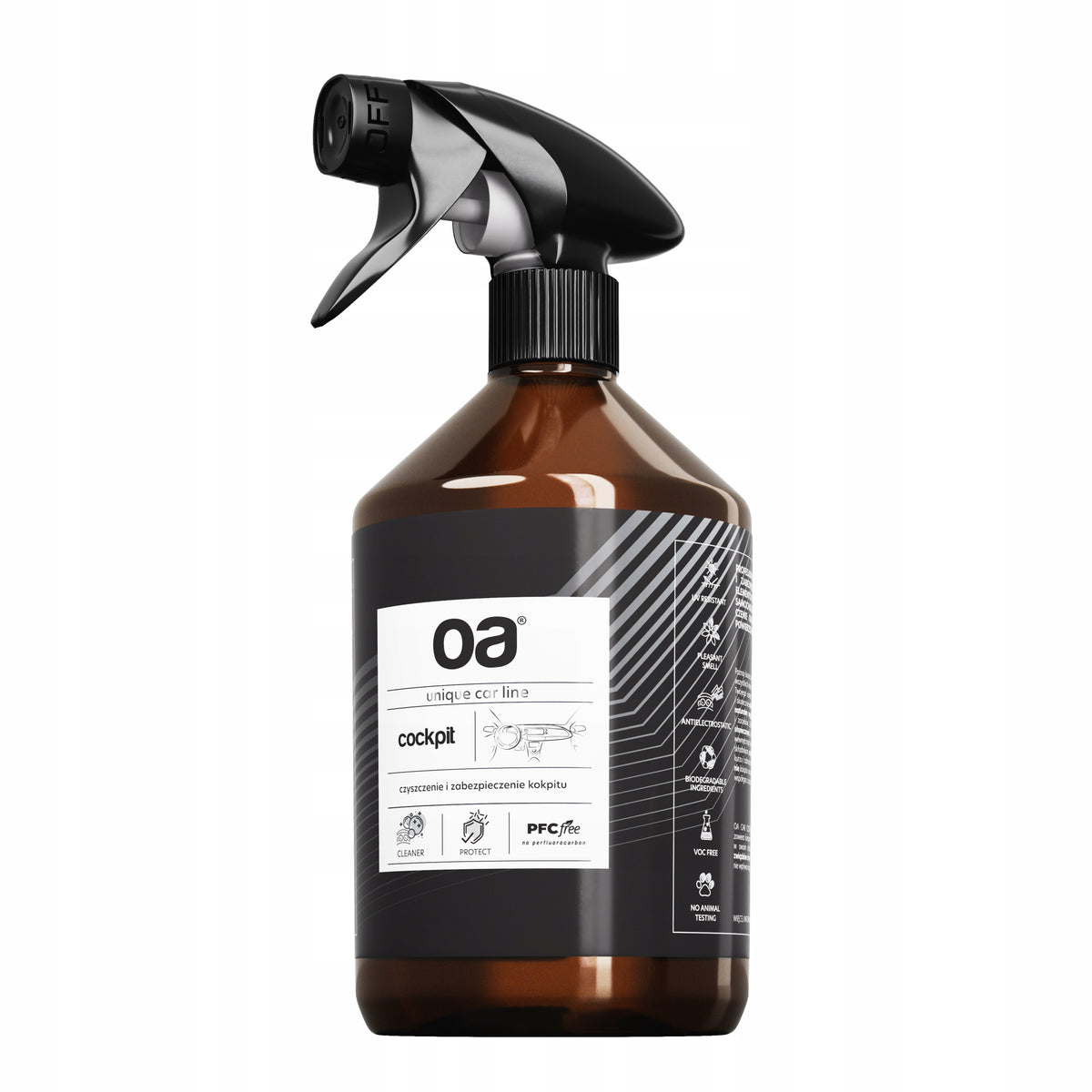 Cleaning set for MIRROR WINDOWS 250 ml + cleaning COCKPIT PLASTIC 500 ml OA Manufacturer OA