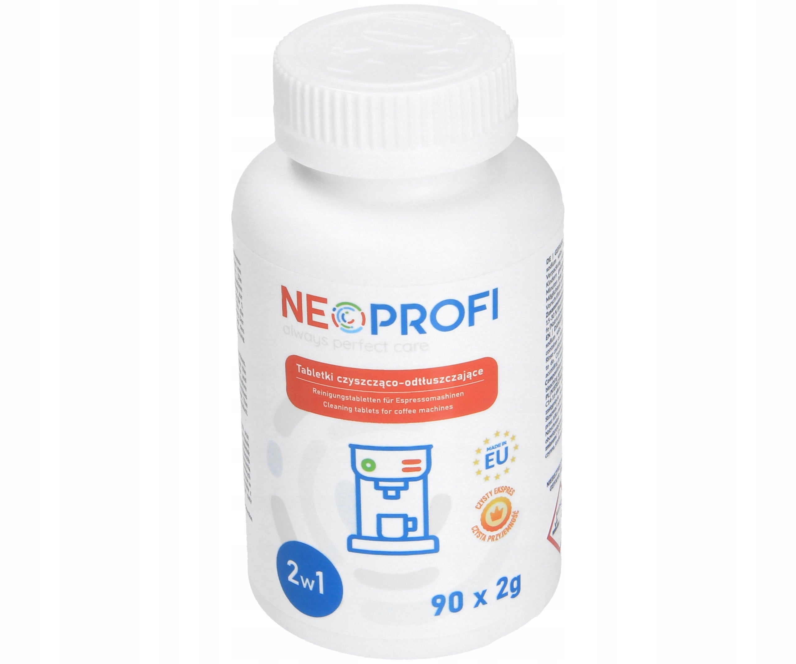 Cleaning tablets Neoprofi 90pcs 2g for coffee machines UNIVERSAL Manufacturer code NEO002647